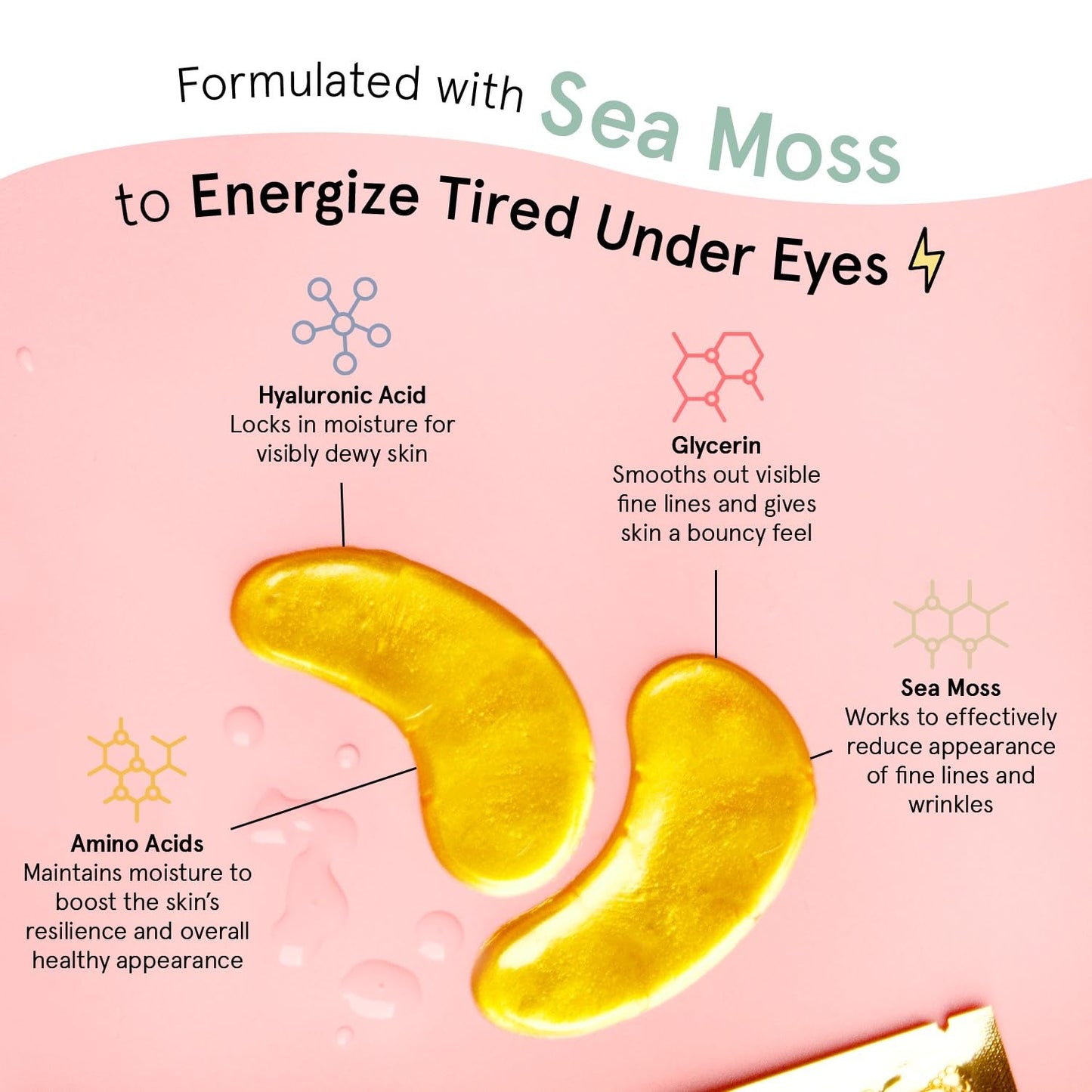 Grace & Stella Vegan Under Eye Masks | Reduce Dark Circles & Puffiness (24 Pairs)