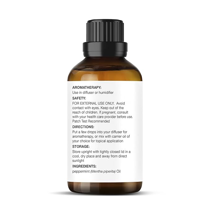 Majestic Pure Peppermint Essential Oil - 100% Pure Peppermint Oil for Aromatherapy, Massage & Topical Uses, Perfect for Diffuser & Essential Oil Diffuser - 0.33 fl. oz