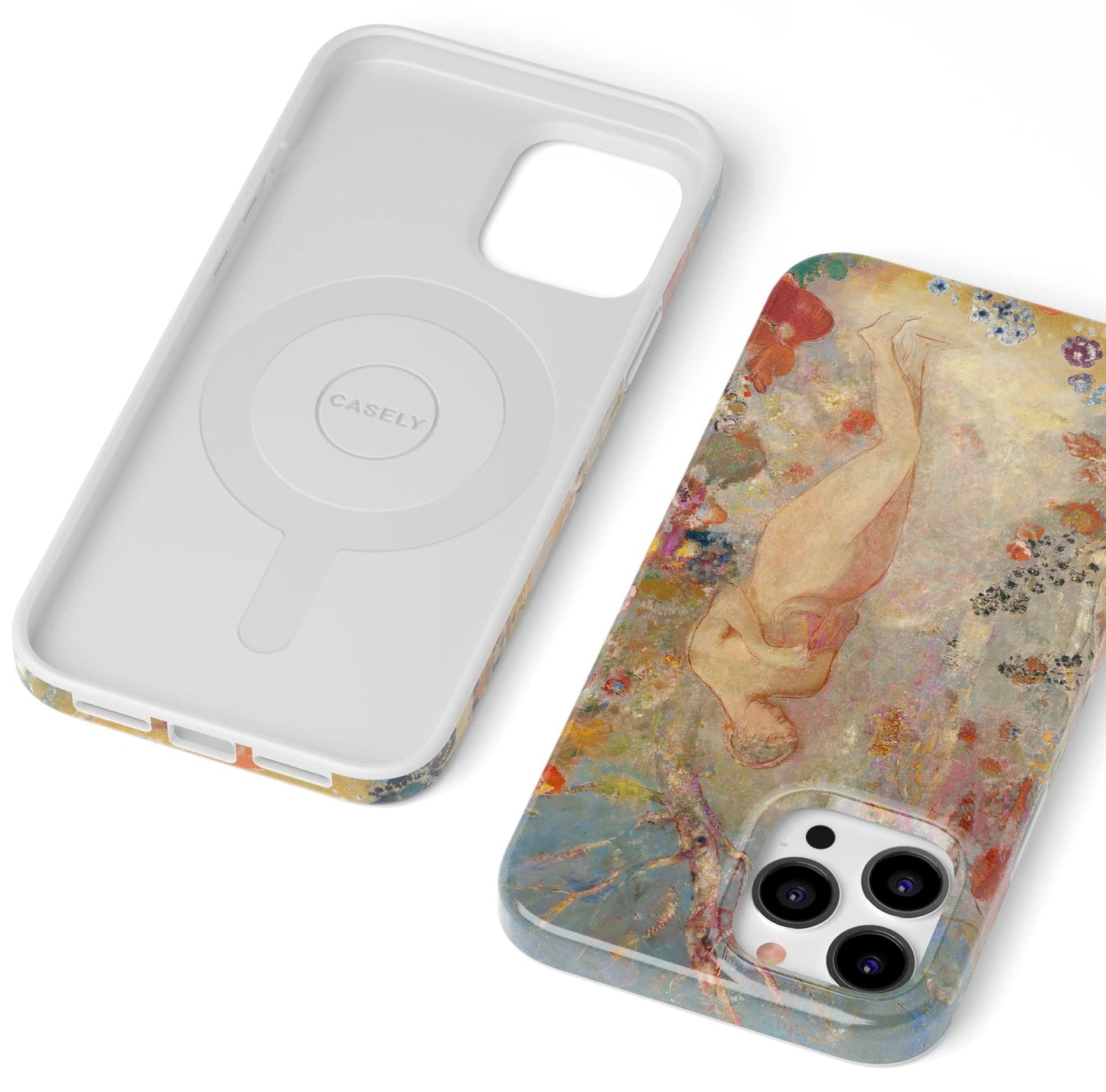 Casely iPhone 13 Pro Max Case | Here Comes The Sun | Colorblock Sunset | Classic Ultra Slim Case Design