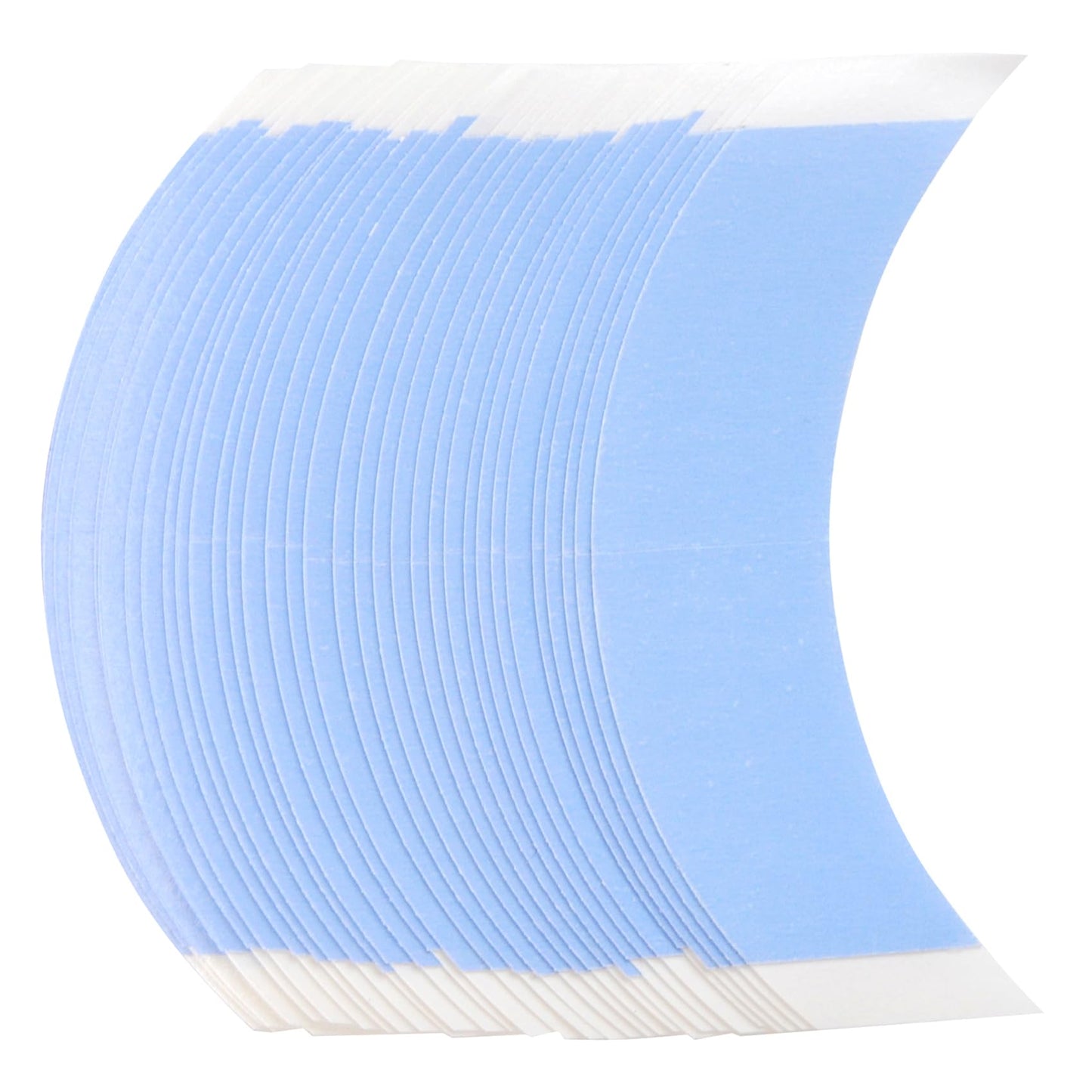 ColorYoung 36 Pieces Wig Tape - Clear Waterproof Double Sided Tape Strips for Toupee, Lace Front Wig (C Contour)