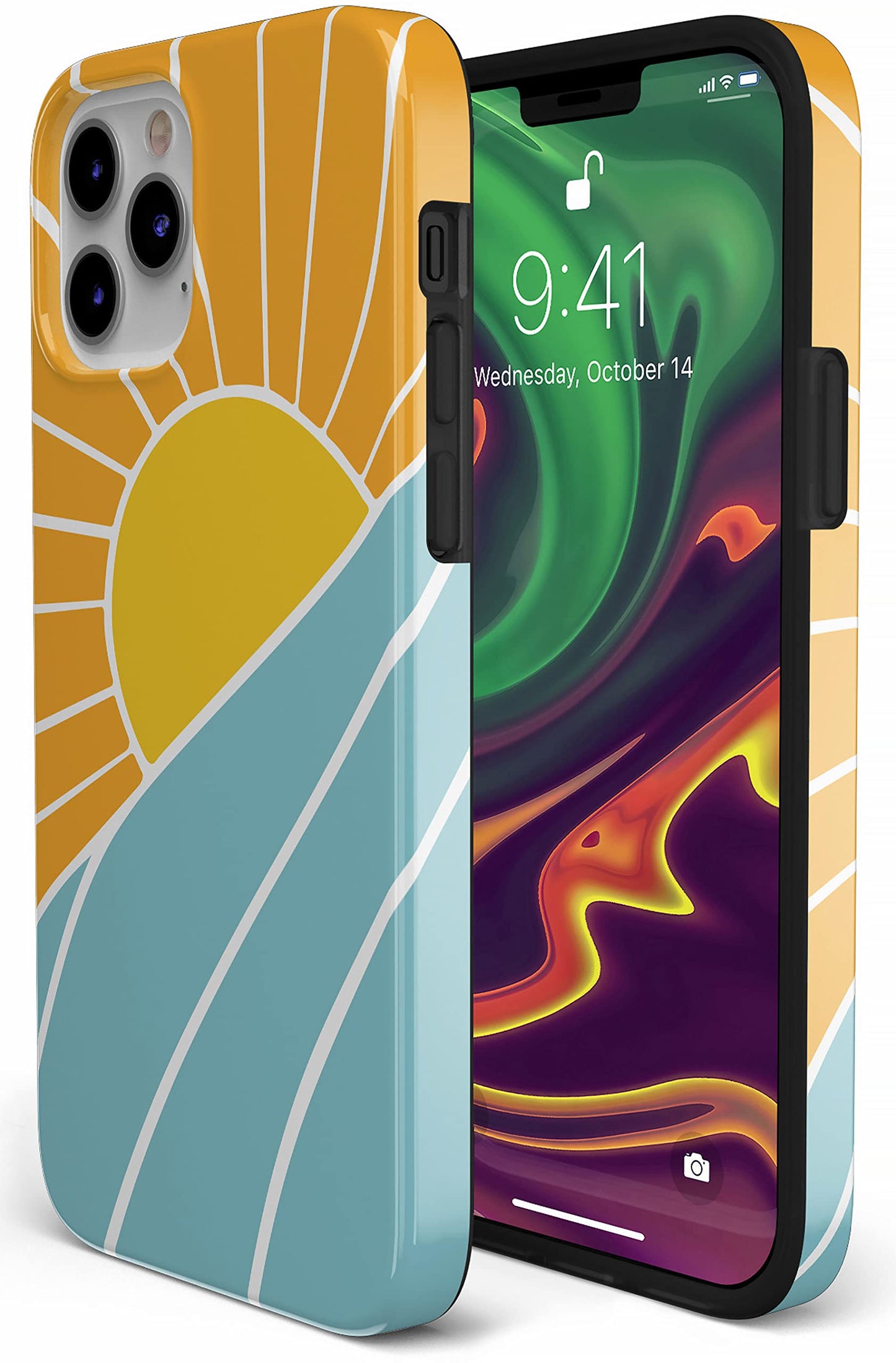 Casely iPhone 12/12 Pro Case | Field of Flowers | Pastel Floral | Classic Ultra Slim Design