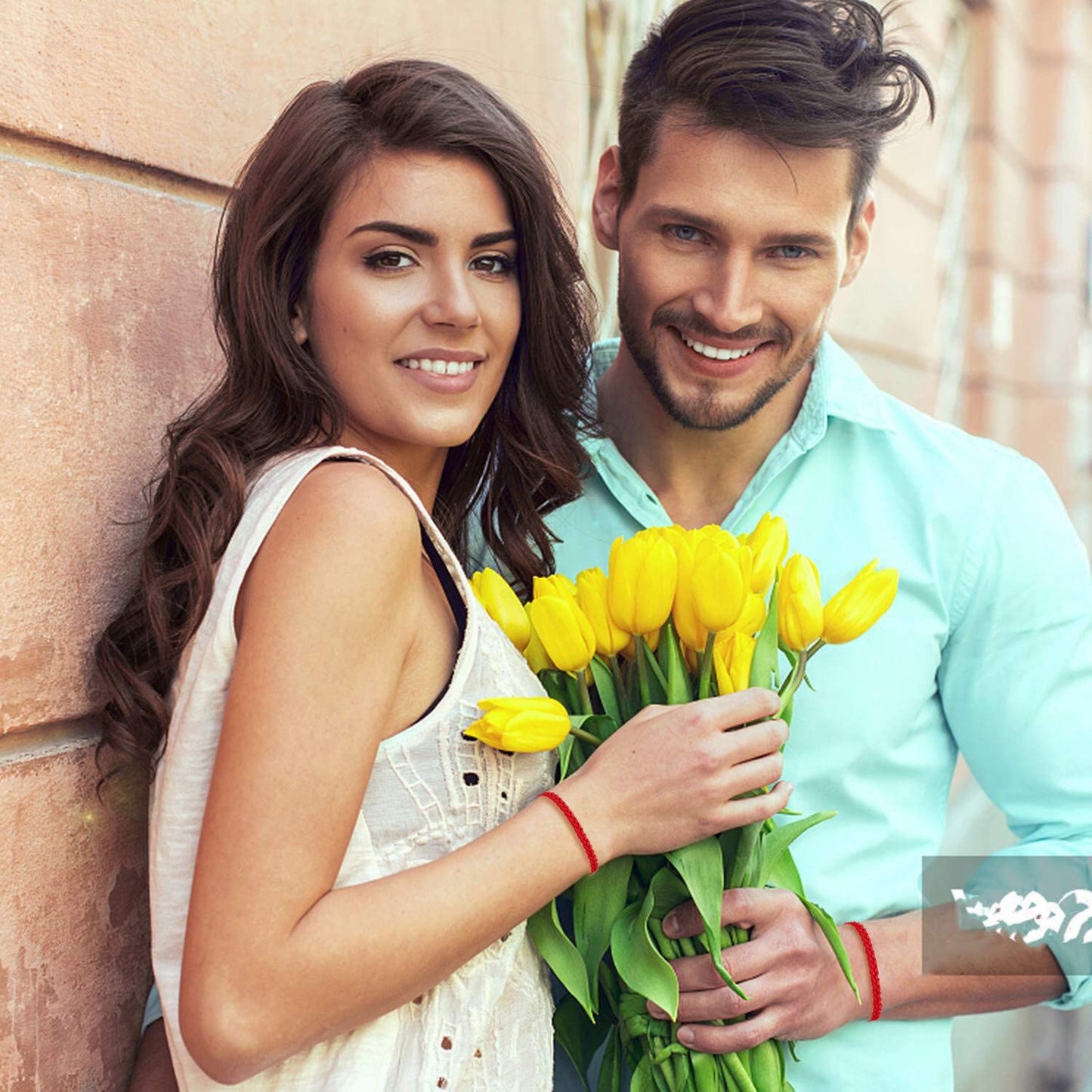 Desimtion Valentines Day Gifts for Her Couples Bracelets Red String of Fate Matching Bracelets for Couples Gifts for Him and Her, Long Distance Relationship Gifts for Girlfriend and Boyfriend