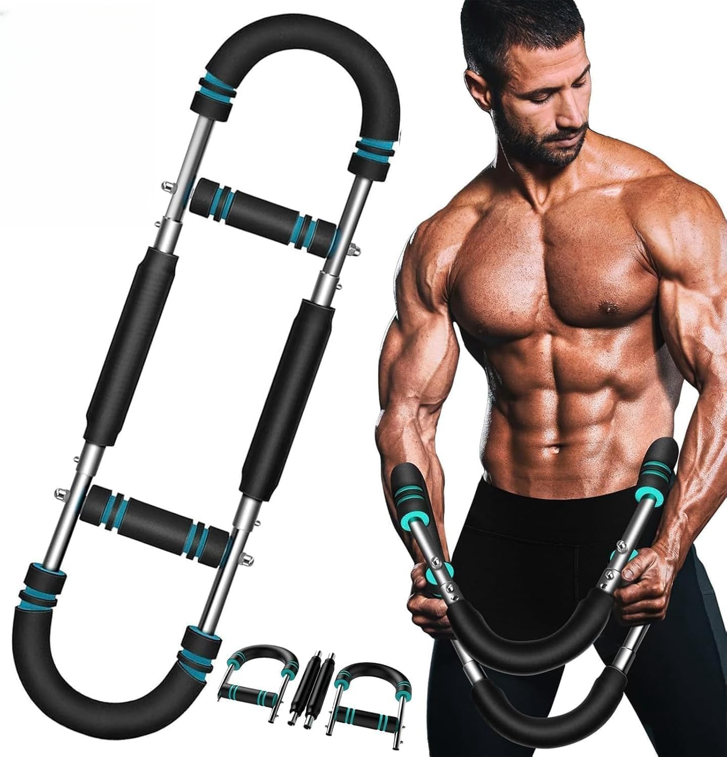 Twister Arm Trainer,Arm Trainer for Man,40-100lb Adjustable Arm Trainer with Chest Workout Equipment for Home Gym,Portable Home Fitness Equipment