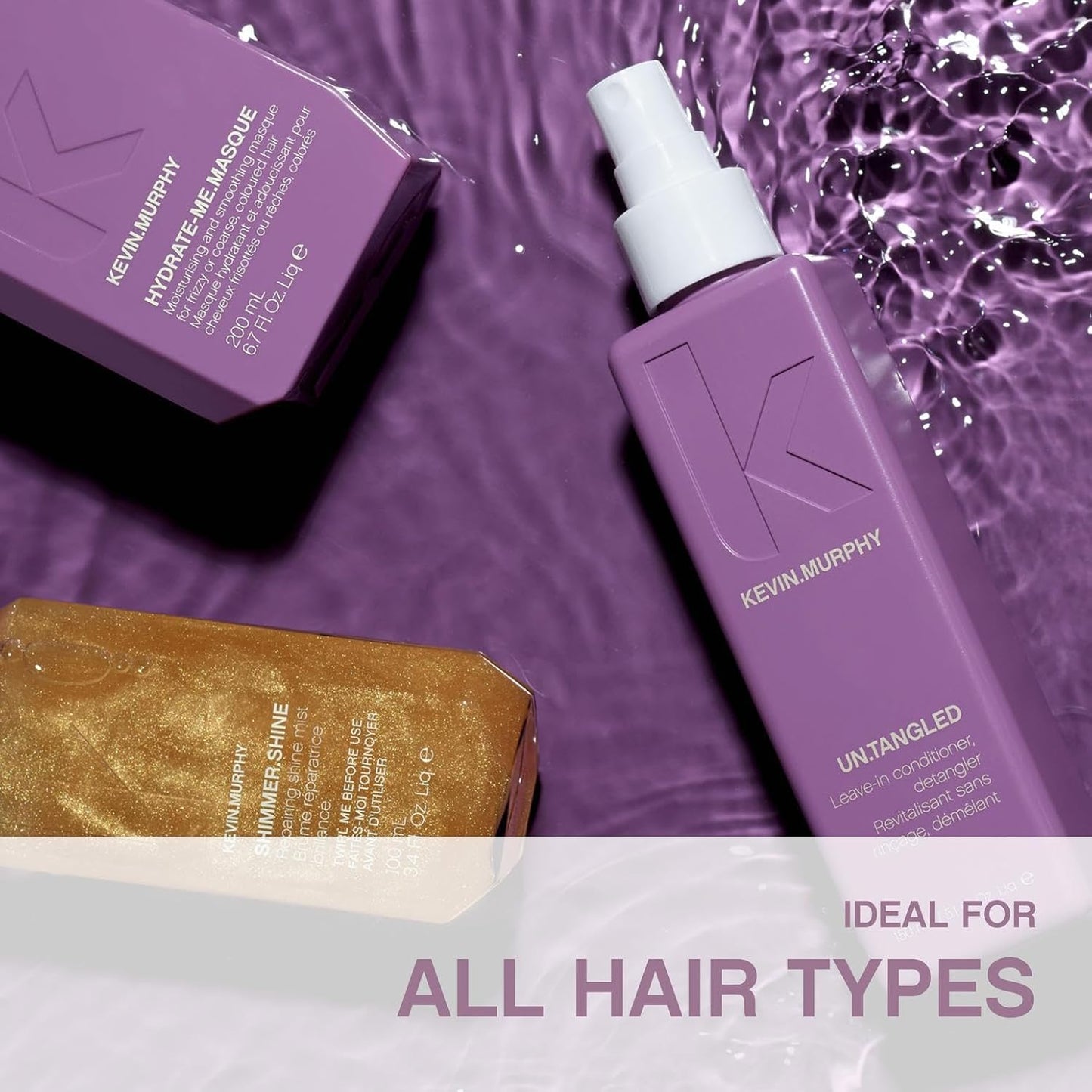 KEVIN.MURPHY UN.TANGLED - Hair Detangler Leave-In Conditioner Spray - For All Hair Types - With Australian Fruit Extracts - 150 mL / 5.1 fl oz