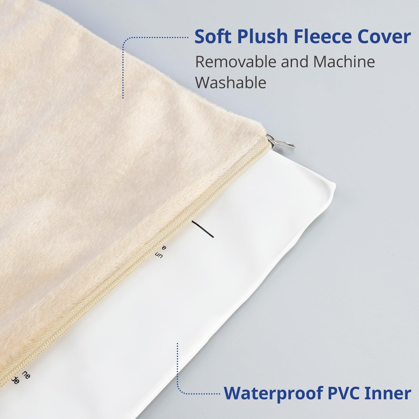 NICREW Pet Heating Pad for Dogs and Cats, Heated Cat Bed with Steel-Wrapped Cord and Soft Fleece Cover, 17.7 x 15.7 Inches, 30 Watts