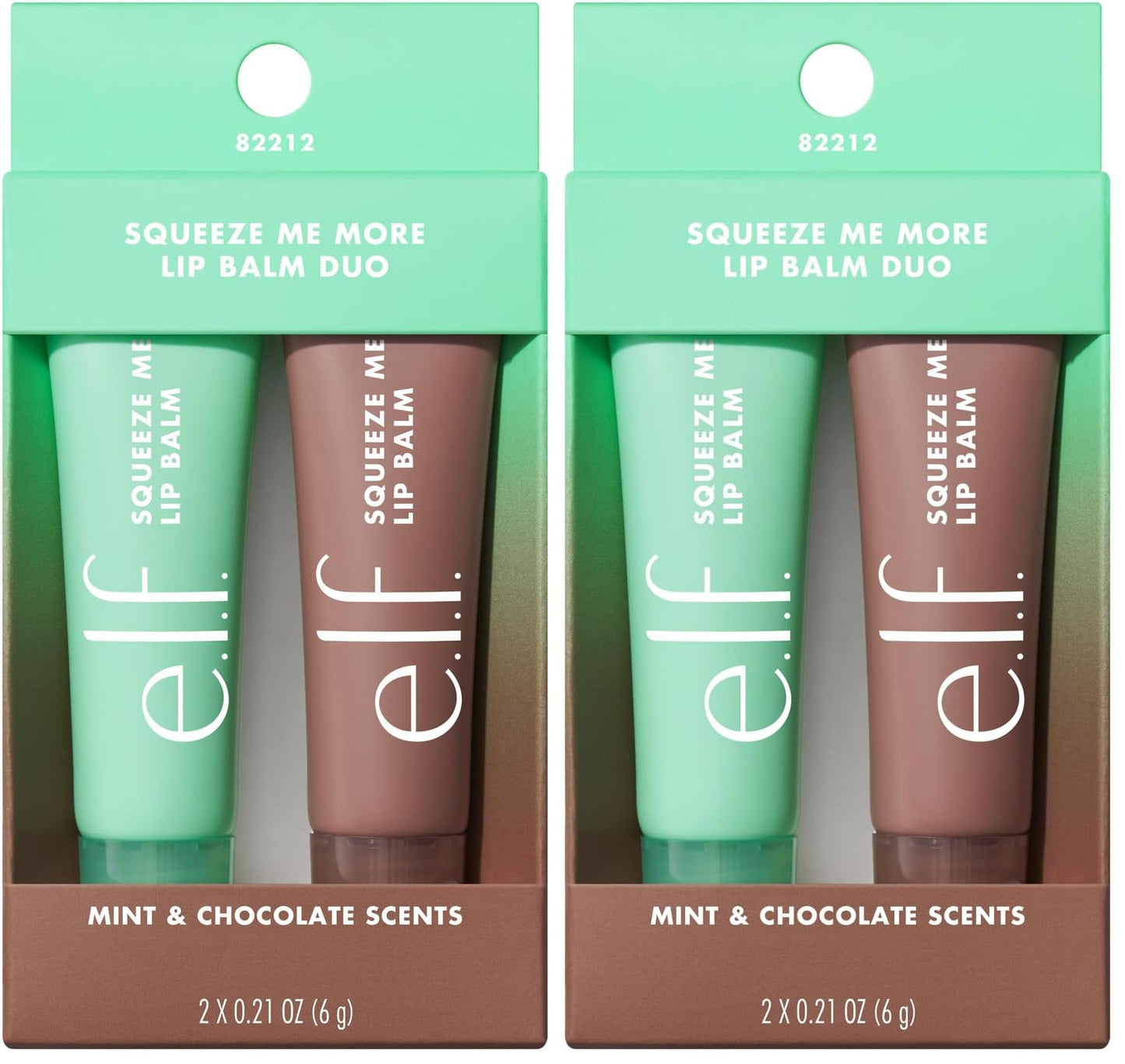 e.l.f. Squeeze Me More Lip Balm Duo, Moisturizing Balm For A Sheer Tint Of Color, Made With Hyaluronic Acid, Vegan & Cruelty-Free, Cherry & Bubblegum