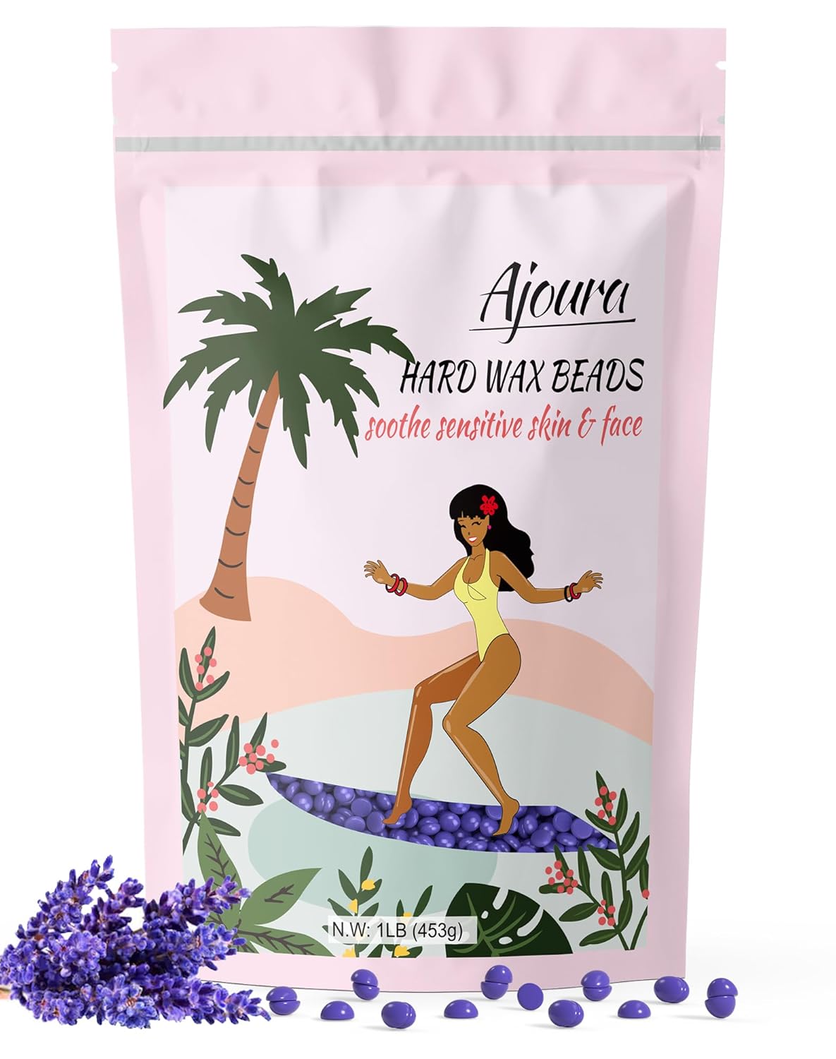 1Lb Ajoura Refill Wax Beans | Coarse Brazilian Wax for At-Home Hair Removal