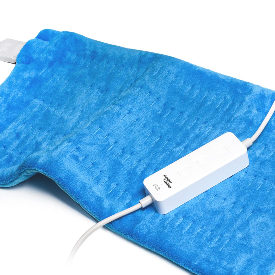 GOQOTOMO Flower Heating Pad for Back Pain Relief- 12" x 24"12 Heat Levels, 8 Timers Stay on, Machine Washable -F1224