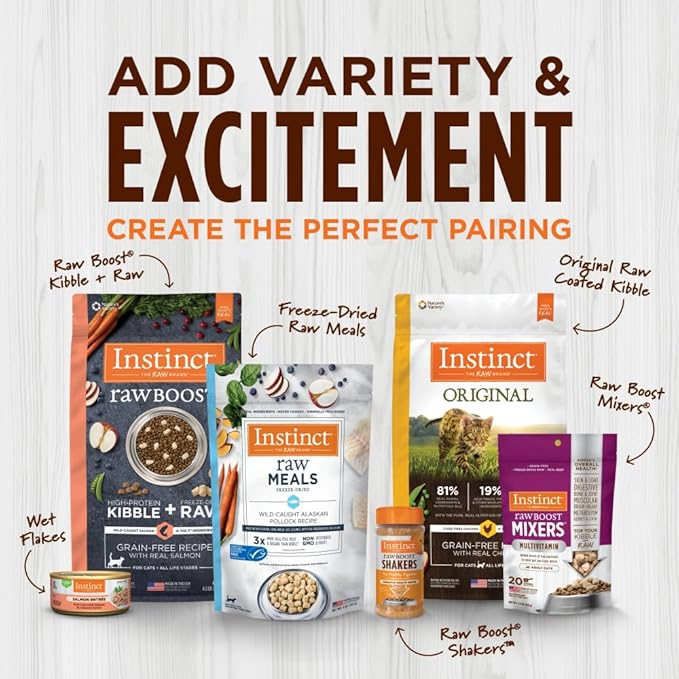 Instinct Raw Boost, Natural Dry Dog Food with Freeze Dried Pieces, High Protein, Grain Free Recipe - Real Chicken, 20 lb. Bag