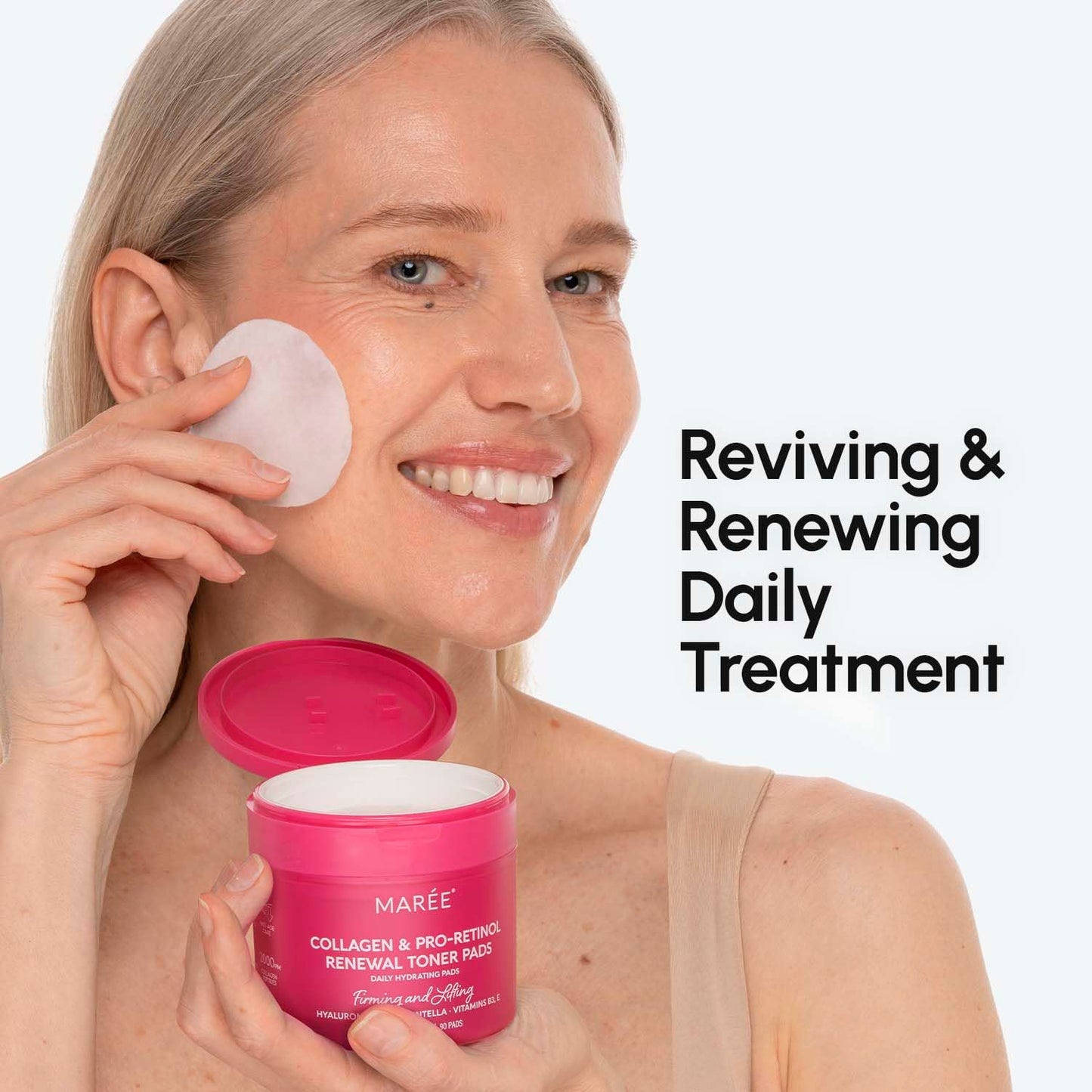Glycolic Acid Facial Peel | 2-Pack Toner Polishes with Tea Tree Oil & Vitamins