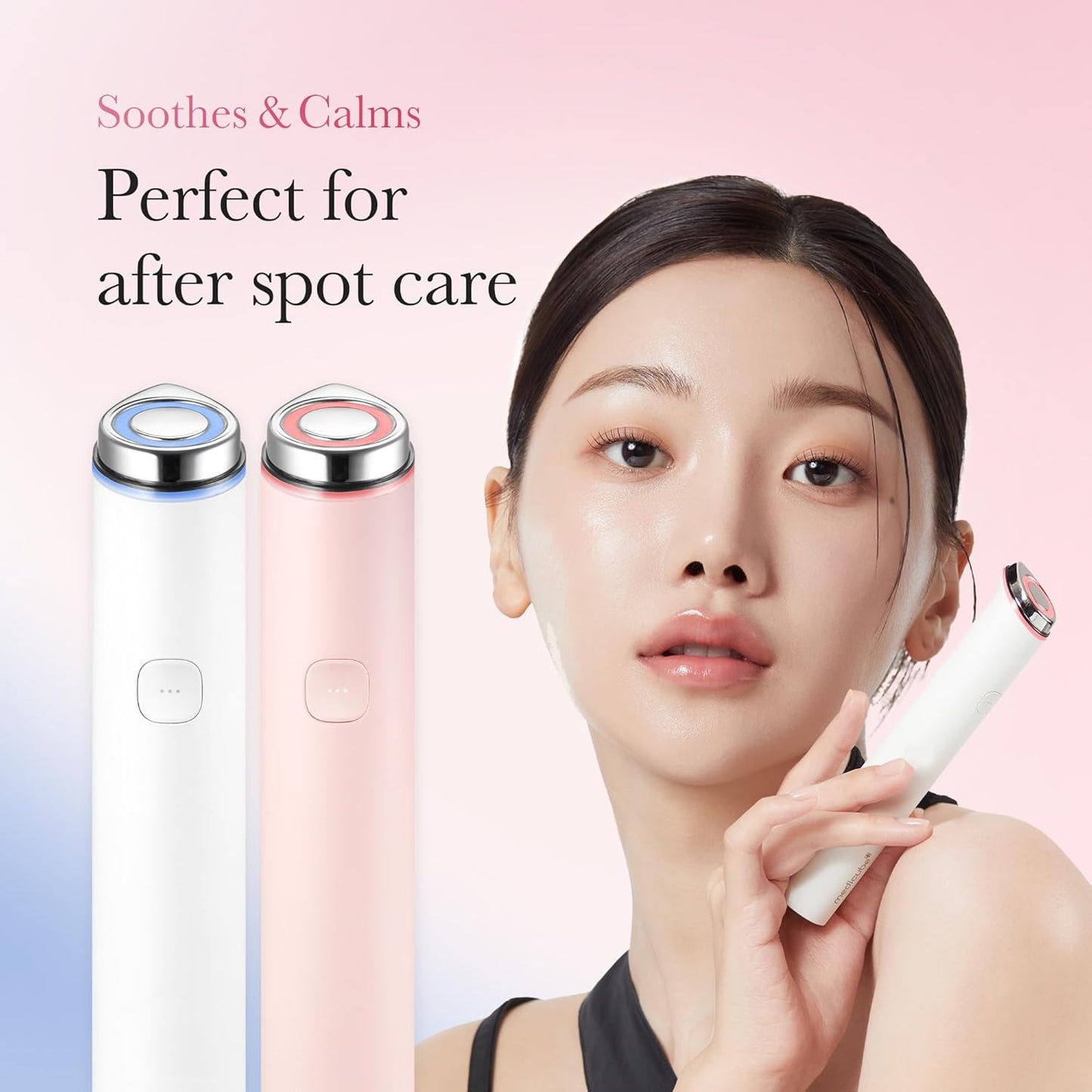 medicube Mini Booster Pro Pink | Affordable at-Home Facial Skin Care Tool for Beginners - Portable Glow Booster for Glass Skin, Boosting Skin Care Absorption, Skin Care for Teens, Korean Skin Care