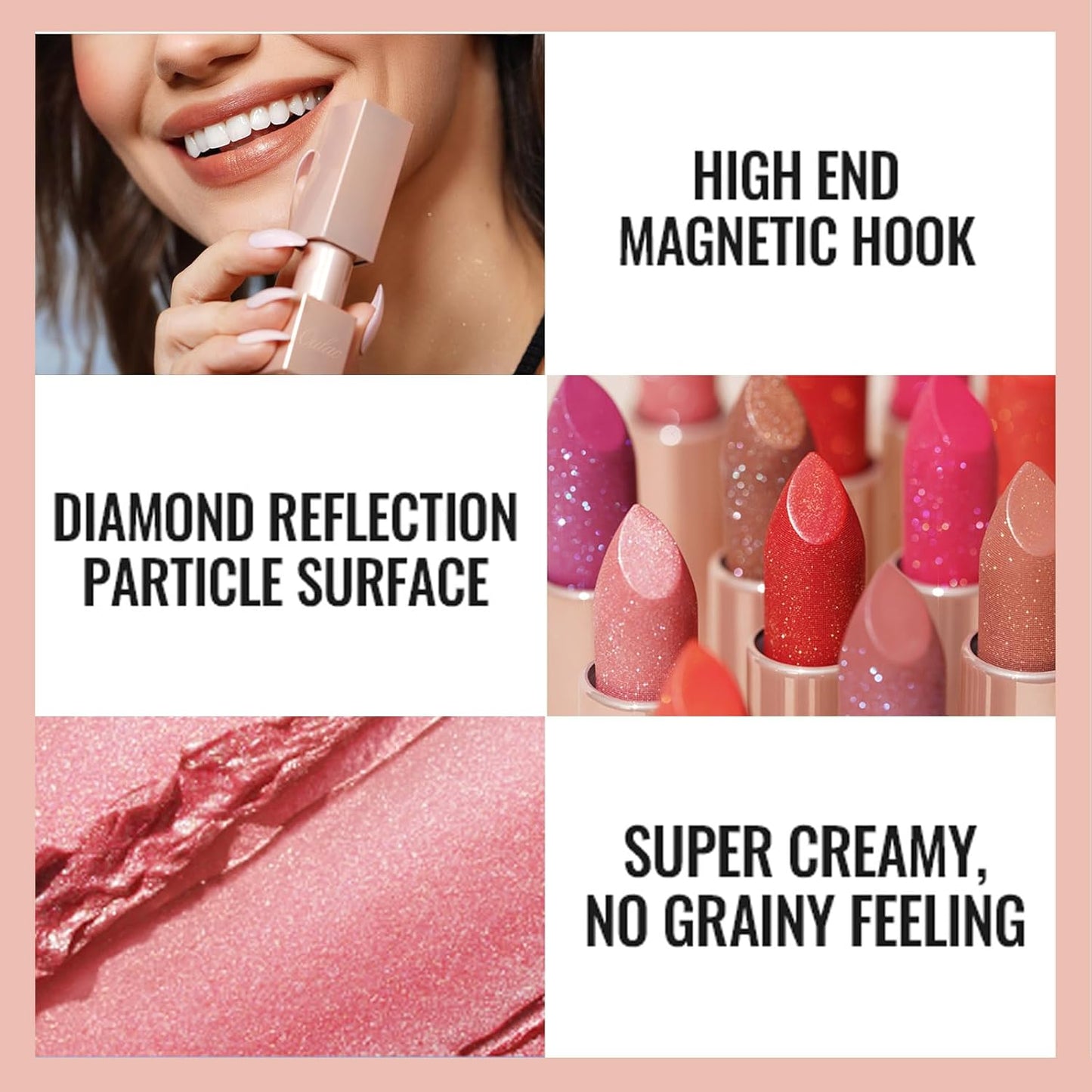 Oulac Moisture Nude Brown Lipstick Set 3PCS - Infinity High Shine Finish, Hydrating Vegan Lipstick Infused with Damask Rose Oil for All-Day Comfort, Gluten-Free, PG13+PG06+D06