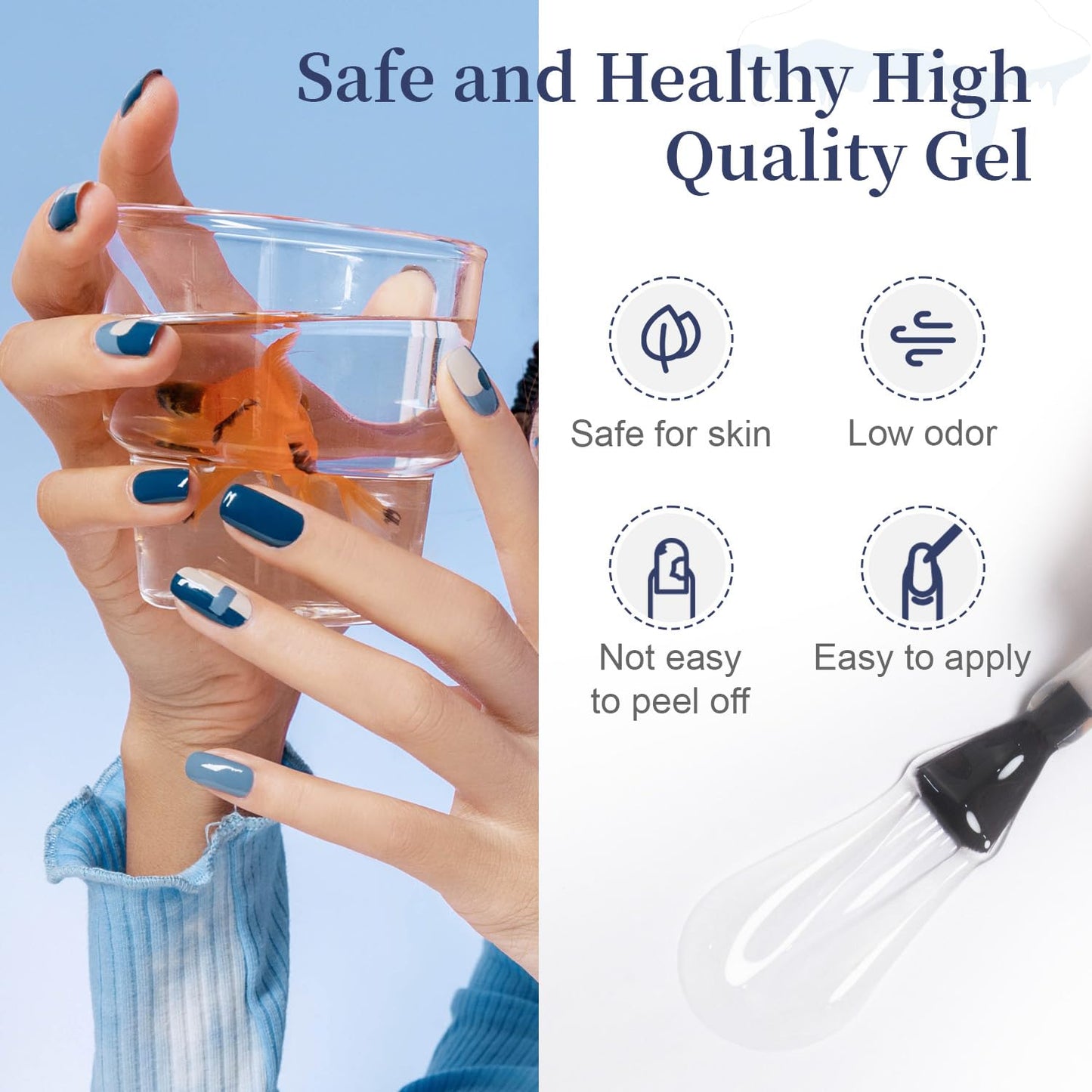 23-Piece Colorful Gel Nail Polish Kit | Classic Matte & Glossy Top Coats