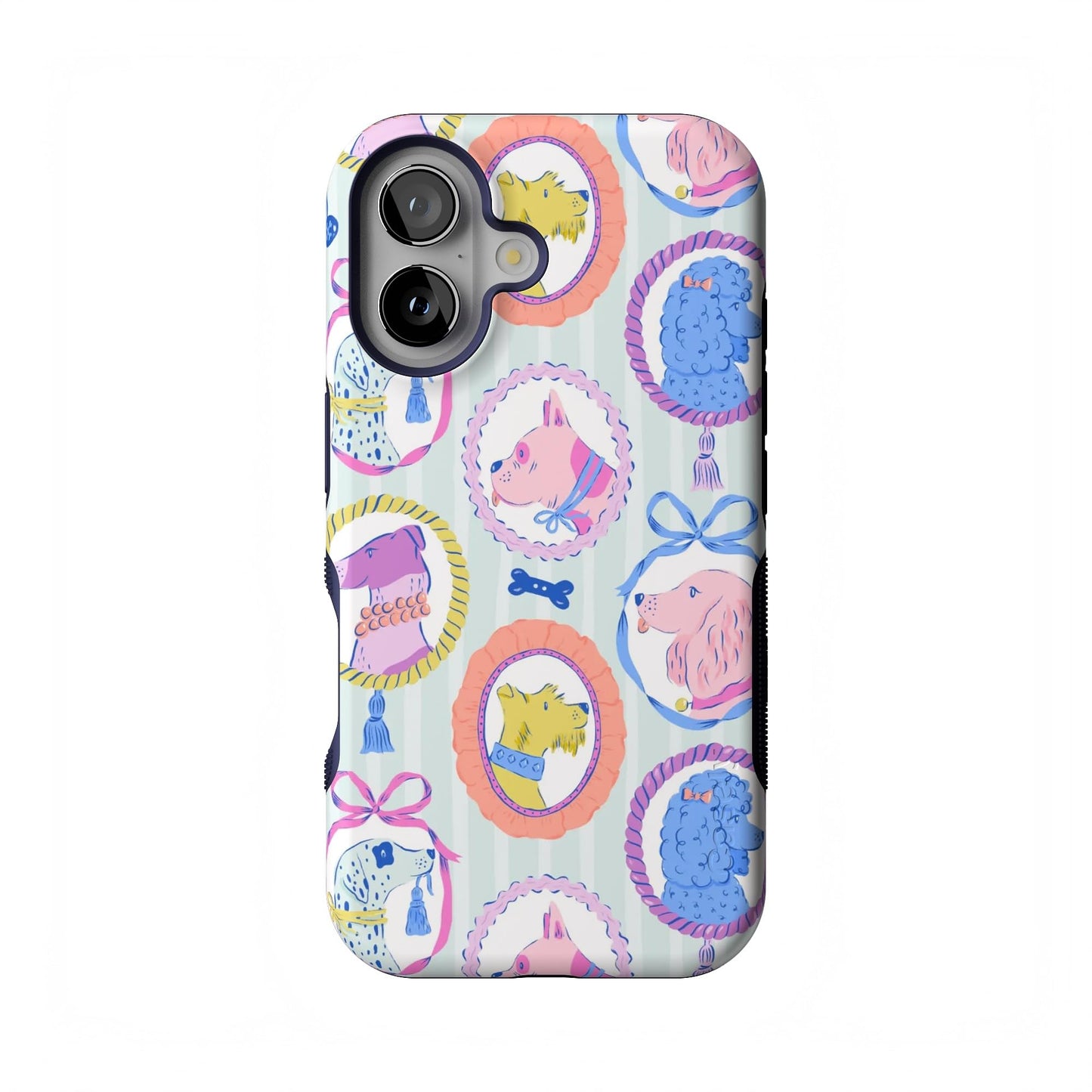 Casely iPhone 16 Case | Nantucket Cottage | Blue Hydrangea | Compatible with MagSafe | Bold Protective Design