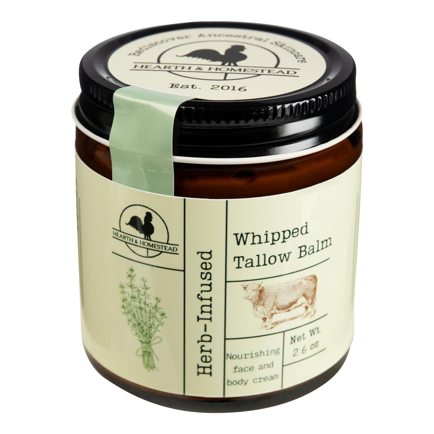 Organic Handmade Whipped Tallow Balm | Moisturizer for Eczema & Rosacea