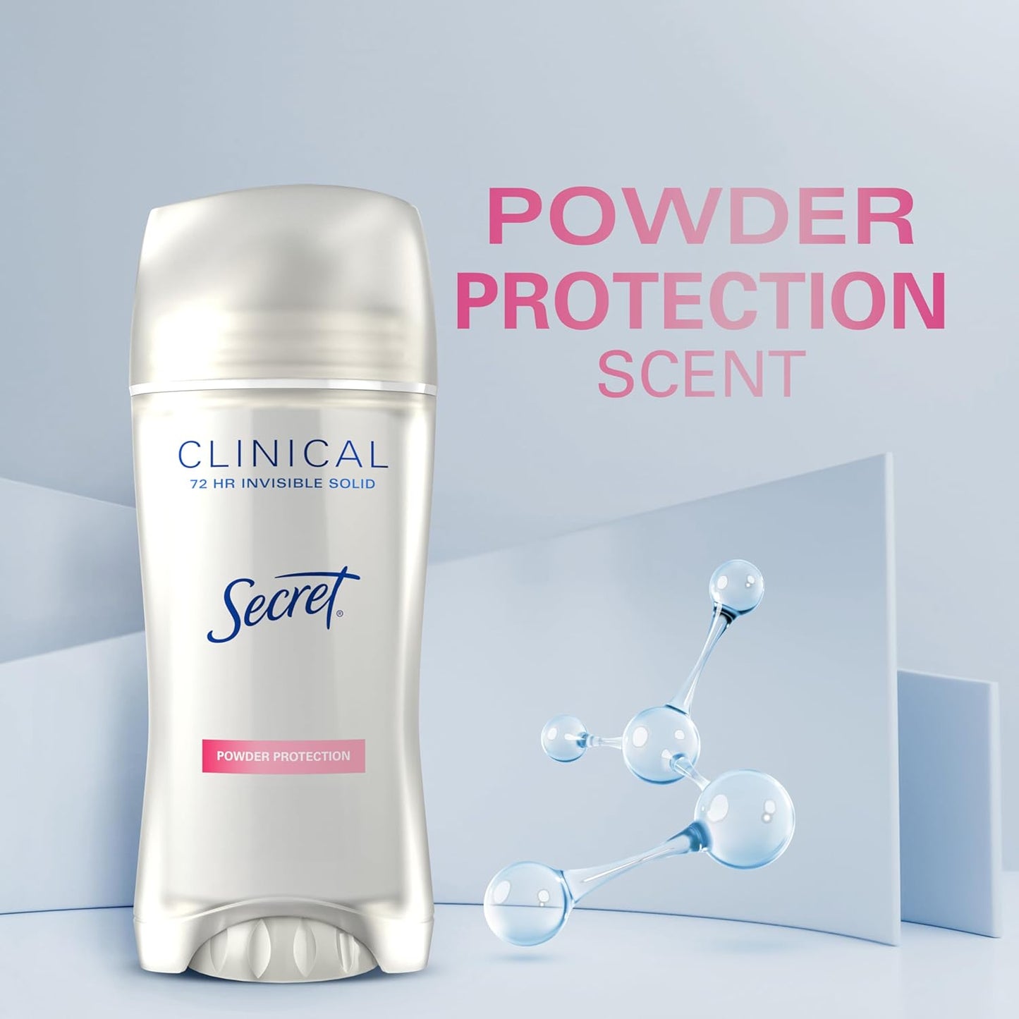 Secret Clinical Strength Antiperspirant Deodorant for Women | 72Hr Sweat & Odor Protection | Cool Waterlily Scent