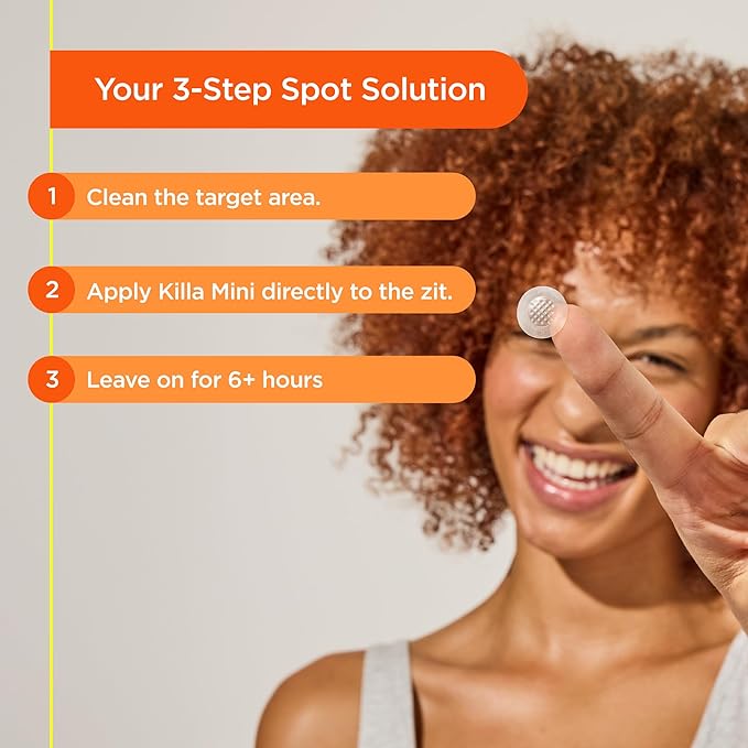 ZitSticka Killa Pimple Patches for Face - World's Most Potent Pimple Patch with Fast-Acting Microdarts - Starts Working within 6 Hours for Deep, Early-Stage Zits - Mini 16 Count