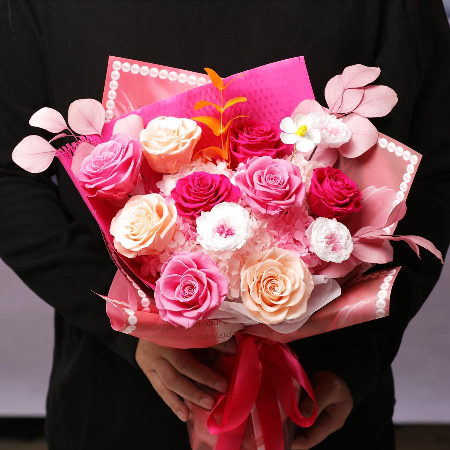 lovenfold Flowers for Delivery,Preserved Flowers Bouquets,Purple Rose Bouquets That Last 1-3 Years,Birthday Flowers Gifts for Women Mom Grandma Wife Friends