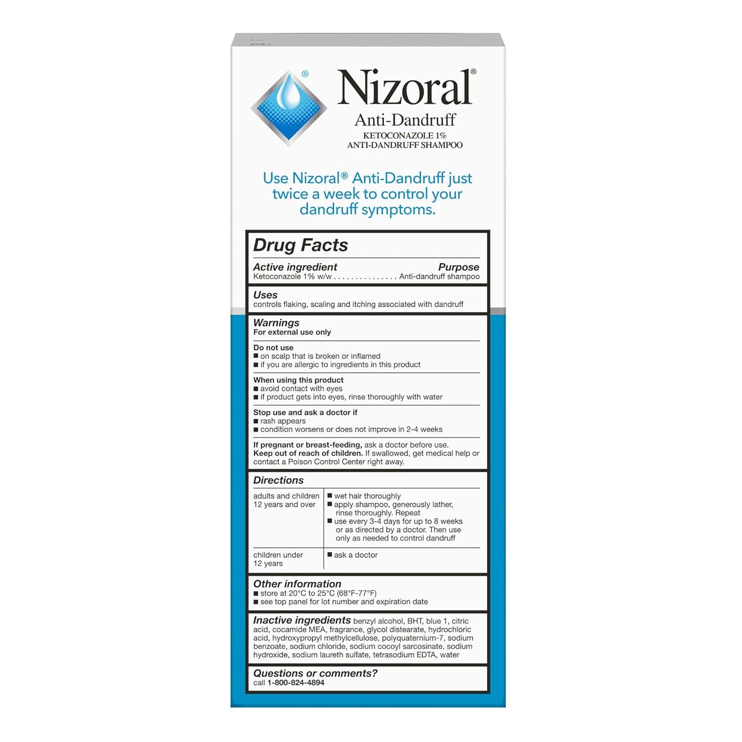 Nizoral 2% Ketoconazole Anti-Dandruff Shampoo & Conditioner | 14 Fl Oz