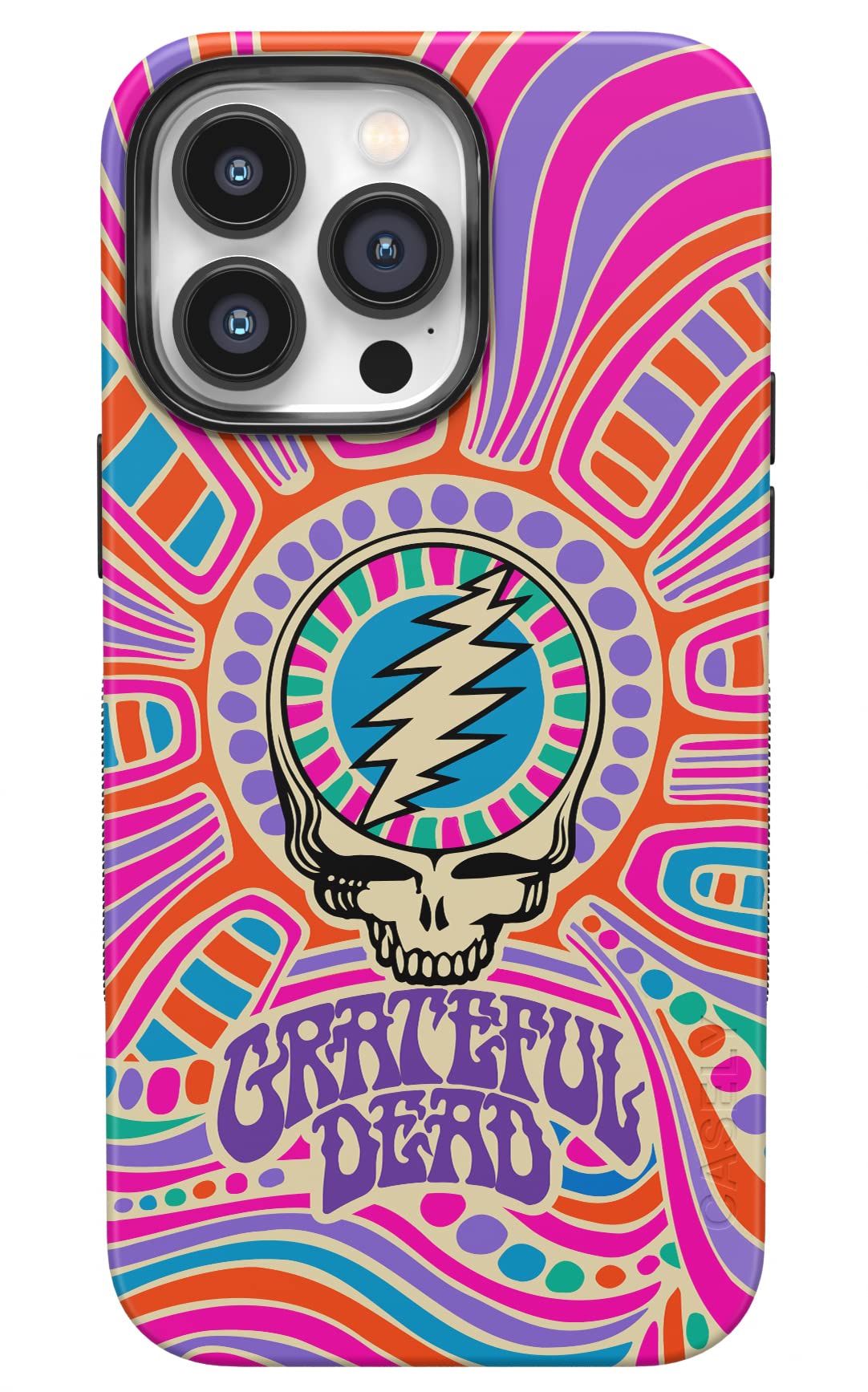 Casely iPhone 14 Pro Case | Opposites Attract | Day & Night Mountains | Compatible with MagSafe | Bold Protective Design