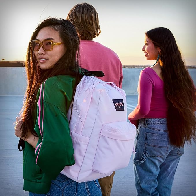 JanSport SuperBreak One Backpack - Durable, Lightweight Bag with 1 Main Compartment, Front Utility Pocket with Built-in Organizer, Premium Backpack, Vortex Voyage