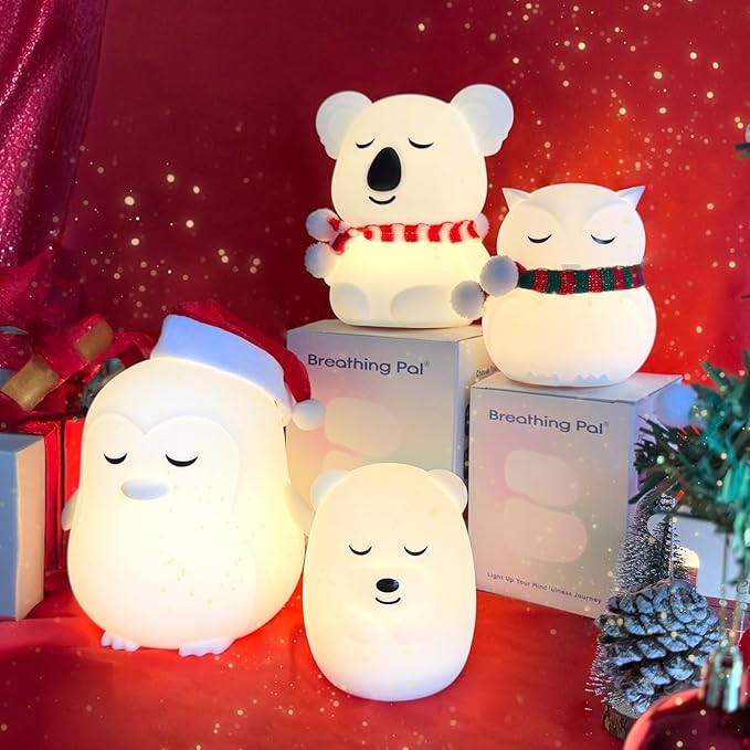Breathing Pal 'Penny'- Mindfulness Breathing Light, Guided Visual Meditation Breathing Light, Anxiety Relief Items for Calm Down Corner/Meditation/Sleep Aid for Adult&Kid