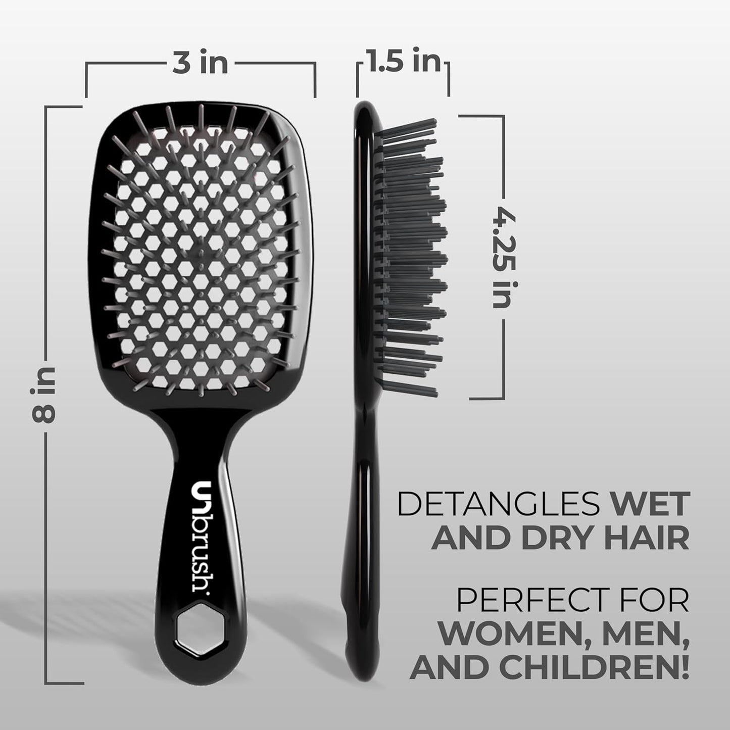 FHI Heat UNbrush Detangling Brush | Pain-Free for All Hair Types | Lightweight & Durable