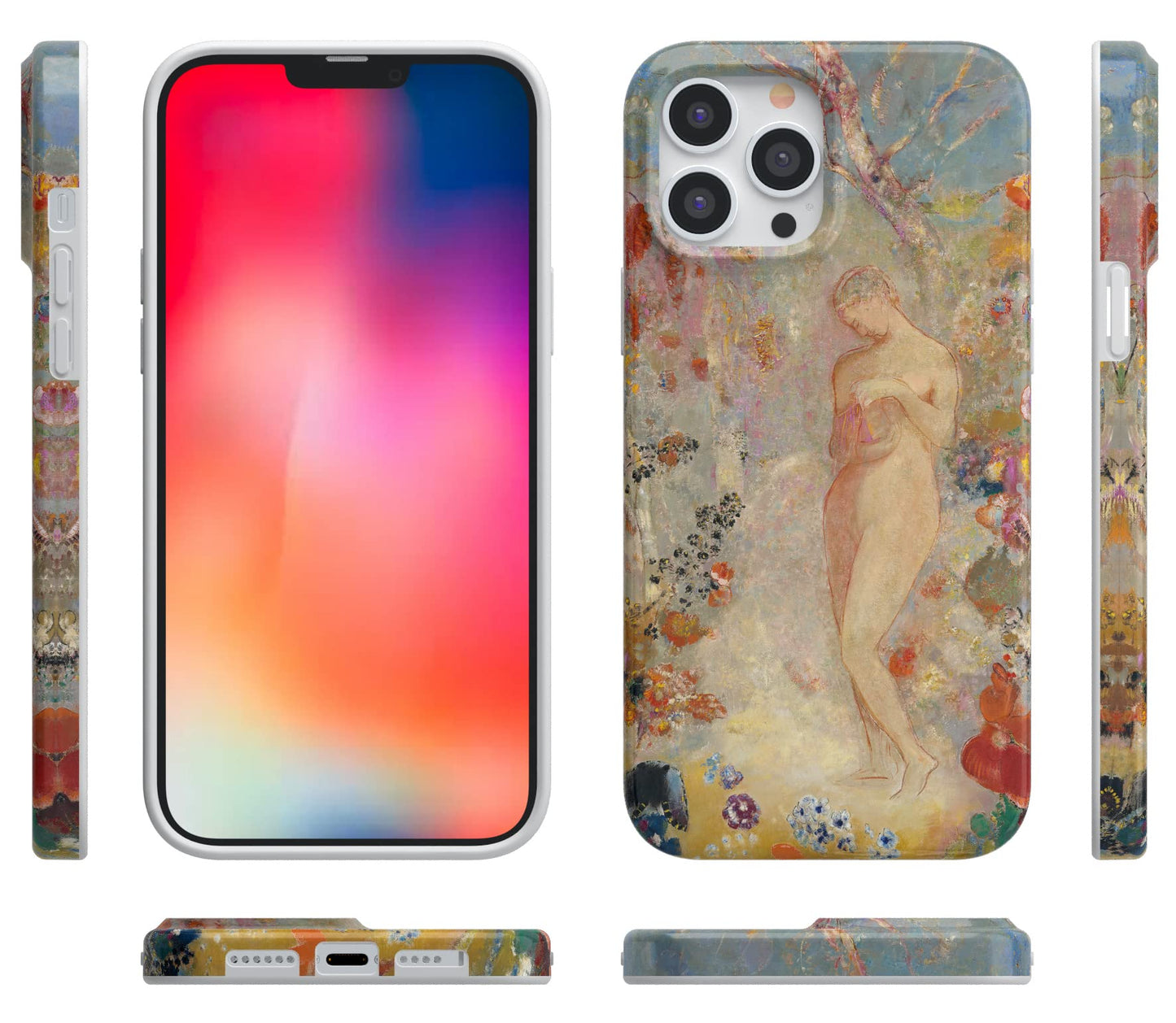 Casely iPhone 13 Pro Max Case | Here Comes The Sun | Colorblock Sunset | Classic Ultra Slim Case Design