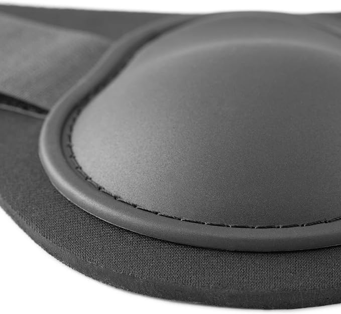 HORZE Chicago Fetlock Rear Boots | Lightweight, Adjustable, Jumping Horse Boots (Pair) - Black - Pony