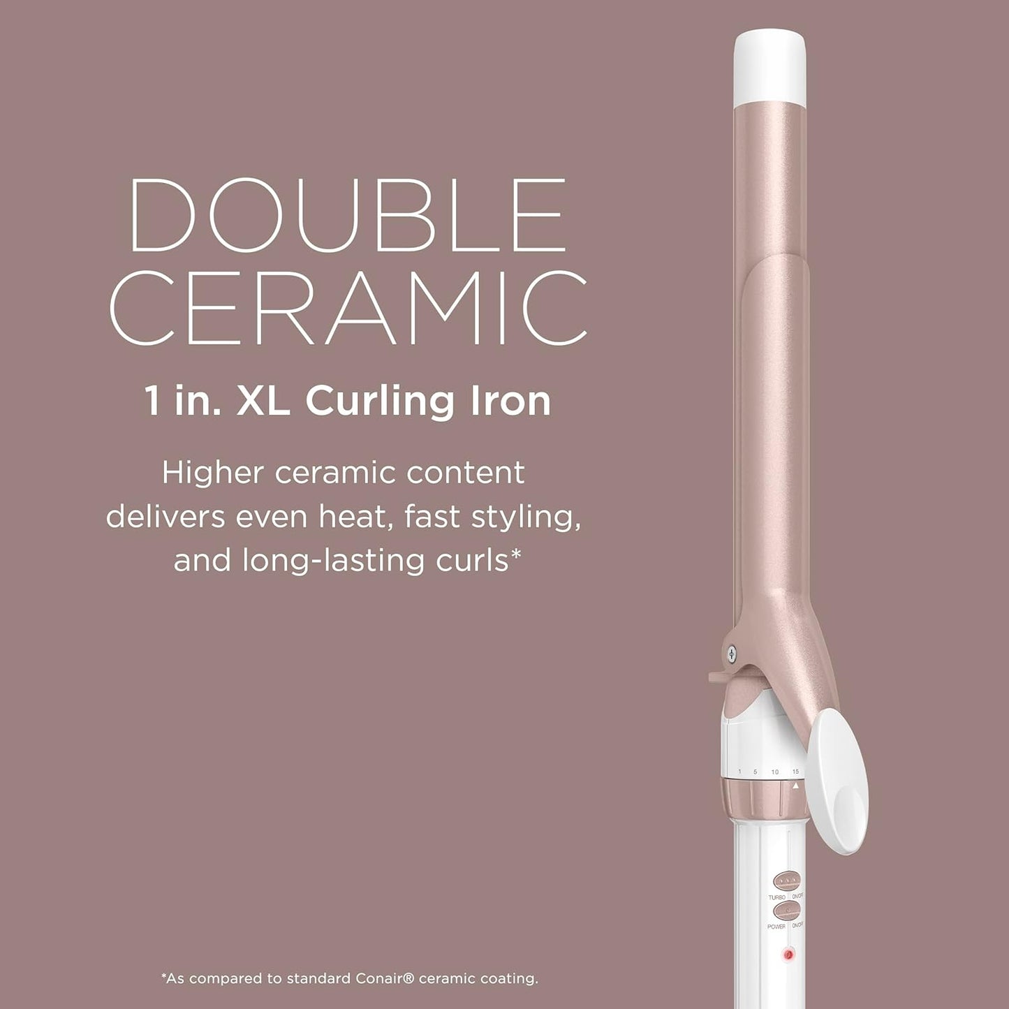 Conair Double Ceramic 3/4-Inch Curling Iron | Tight Curls for Short to Medium Hair