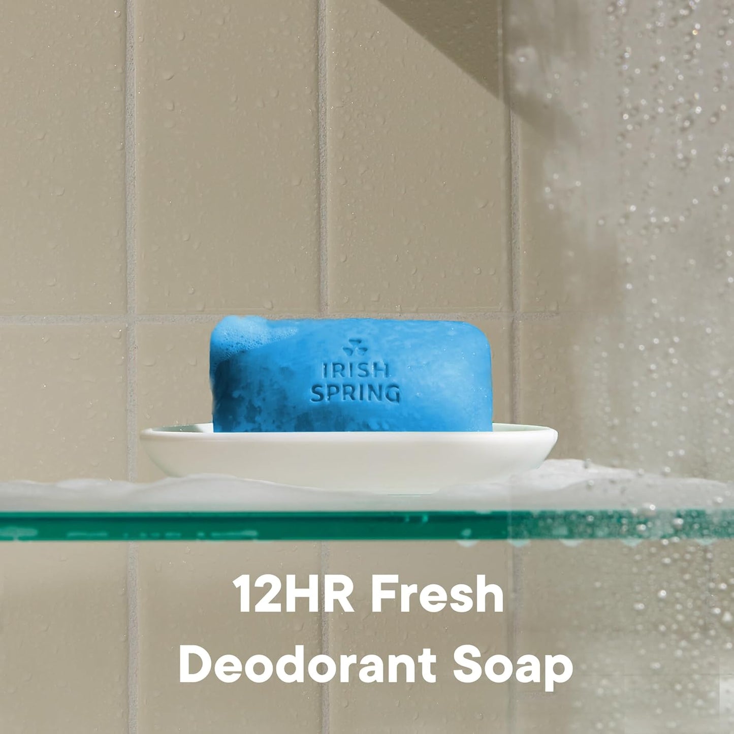 Irish Spring Men's Exfoliating Bar Soap | Fresh & Clean | 24 Pack | 3.7 Oz