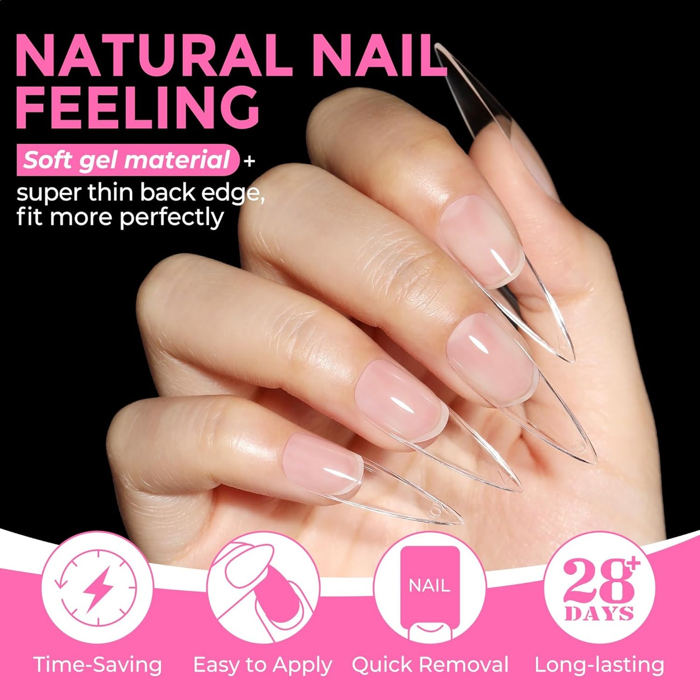 Solid Nail Glue Gel – 15ml Super Strong Adhesive for Acrylic & Press-On Nails