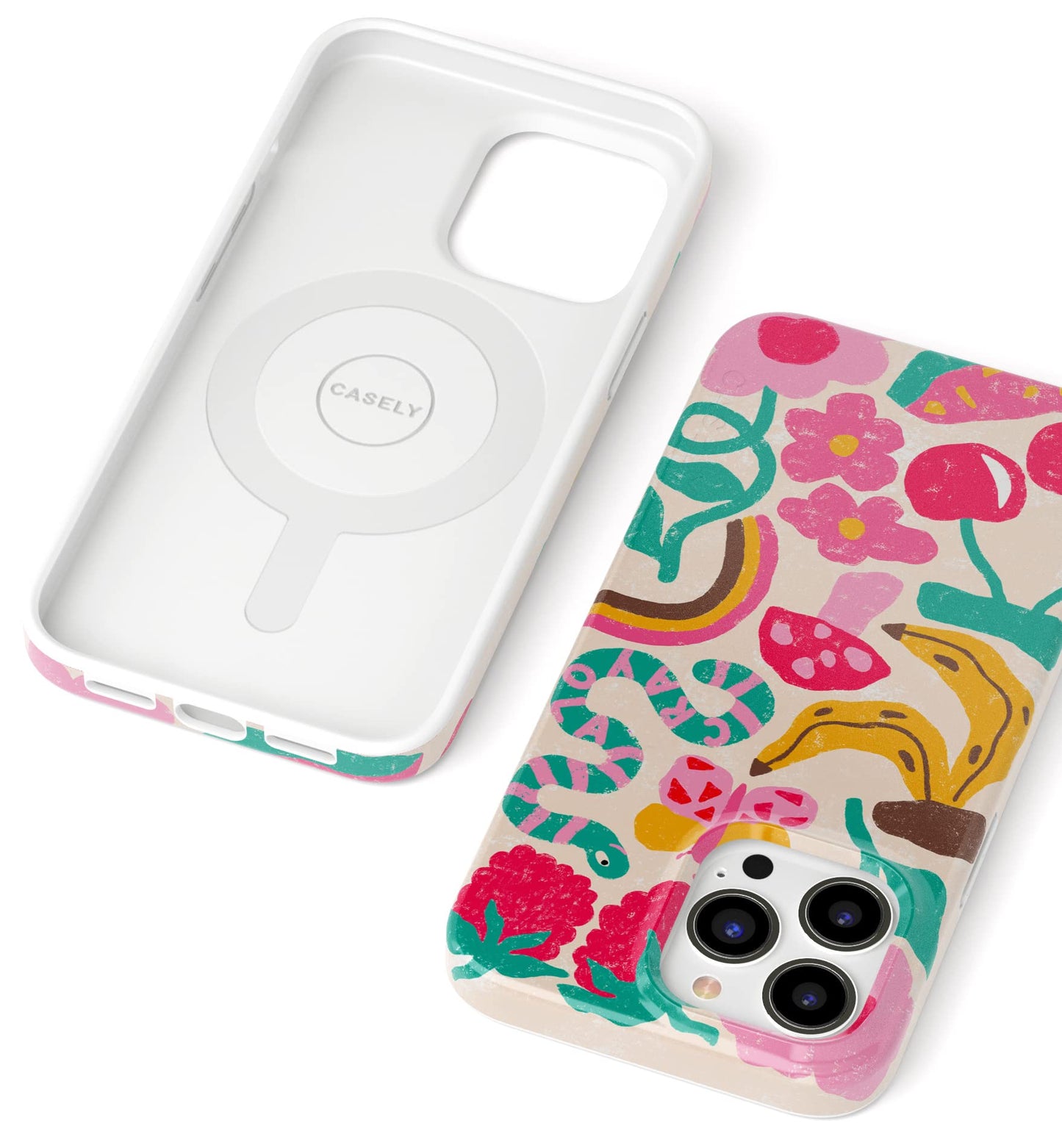Casely iPhone 13 Pro Case | Fit Check | Neutral Checkerboard | Compatible with MagSafe | Classic Ultra Slim Design