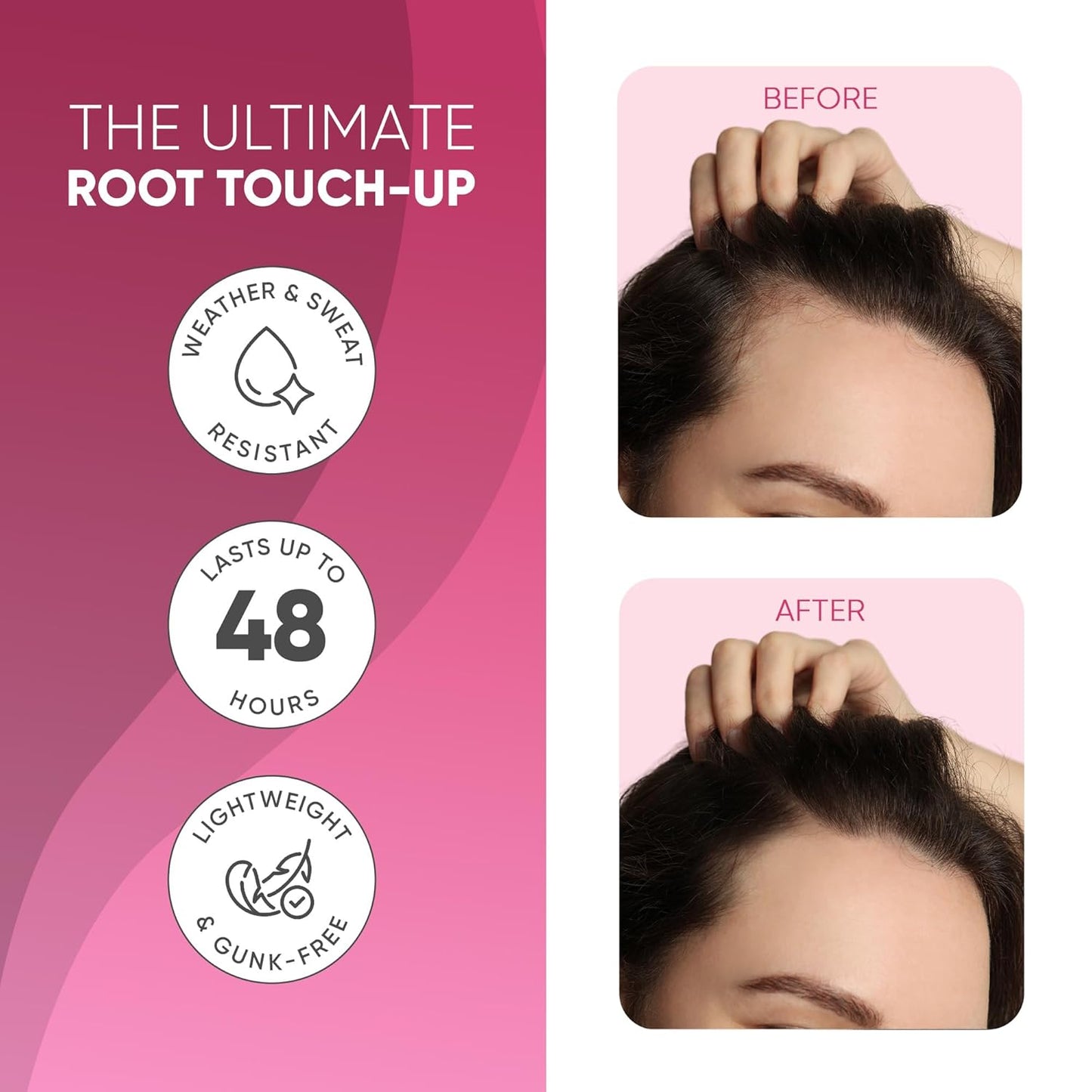 GBG Hairline Powder, Light Blonde - 48-Hour Coverage Root Touch Up Powder for Bald Spots, Instant Hair Loss Concealer & Brightening Highlights - Hair Fillers for Thinning Hair for Women & Men, 4g