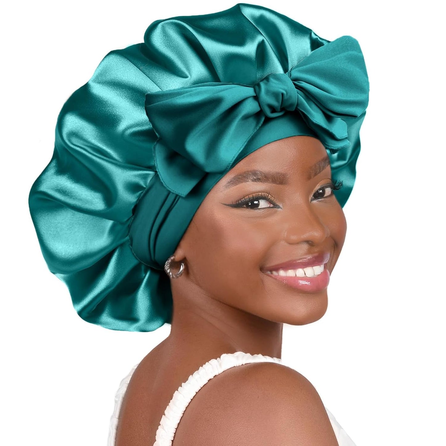 Silk Bonnet for Sleeping | Double Layer Satin Lined | Purple Hair Protection