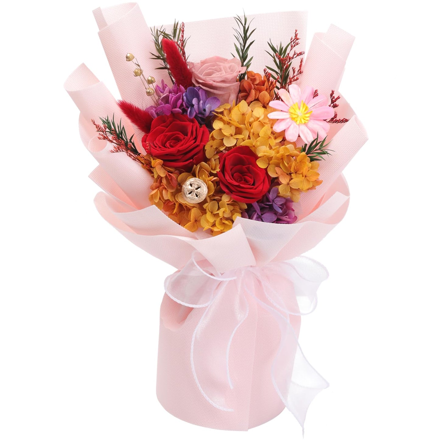 lovenfold Flowers for Delivery,Preserved Flowers Bouquets,Purple Rose Bouquets That Last 1-3 Years,Birthday Flowers Gifts for Women Mom Grandma Wife Friends