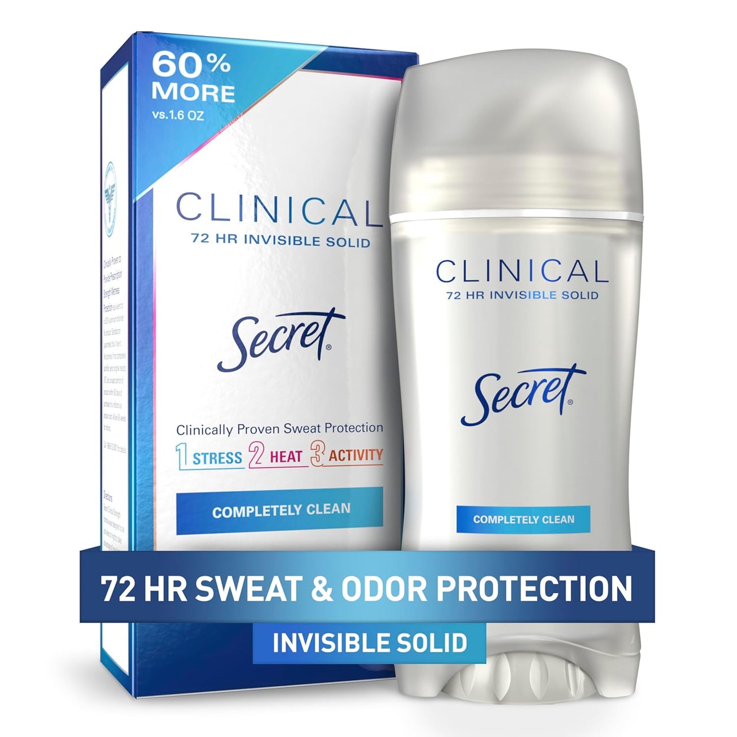 Secret Clinical Strength Antiperspirant | 72Hr Sweat & Odor Protection for Women
