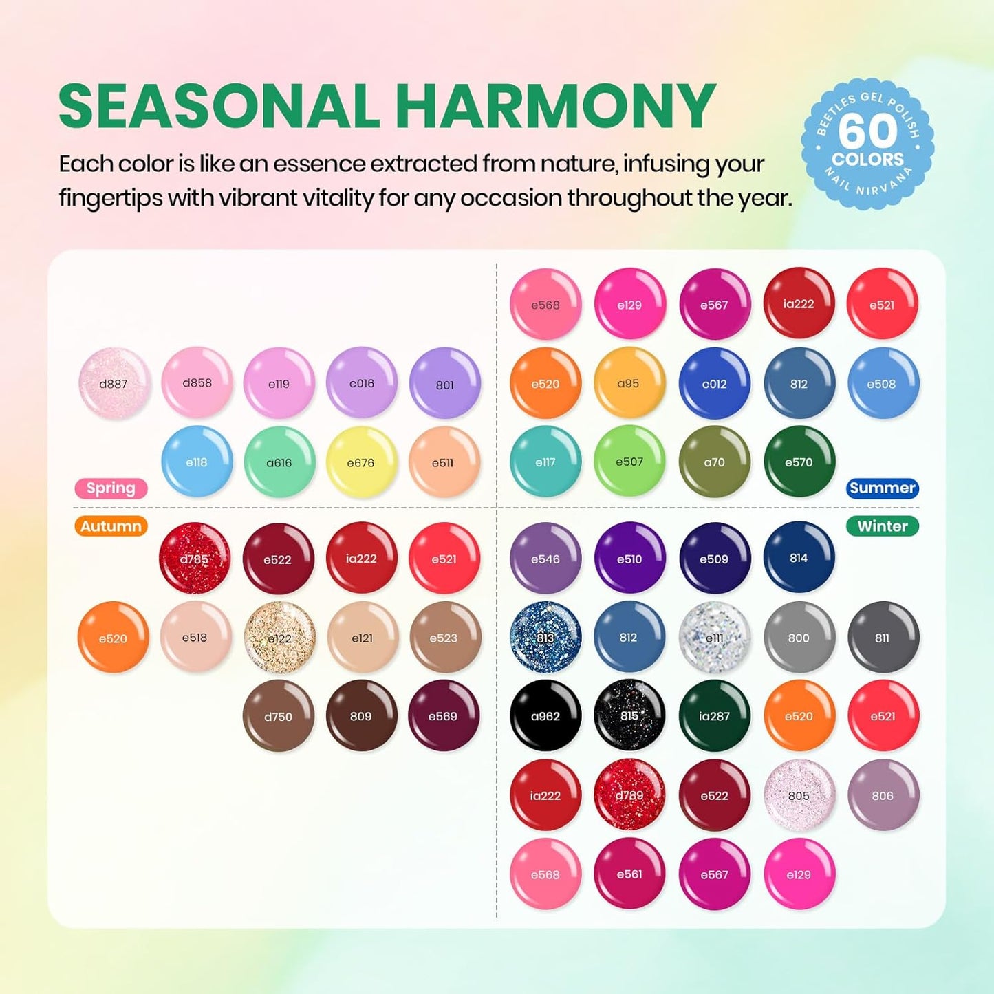 44-Piece Gel Nail Polish Kit | UV Light | 24 Colors | Base & Top Coats | Gifts for Women