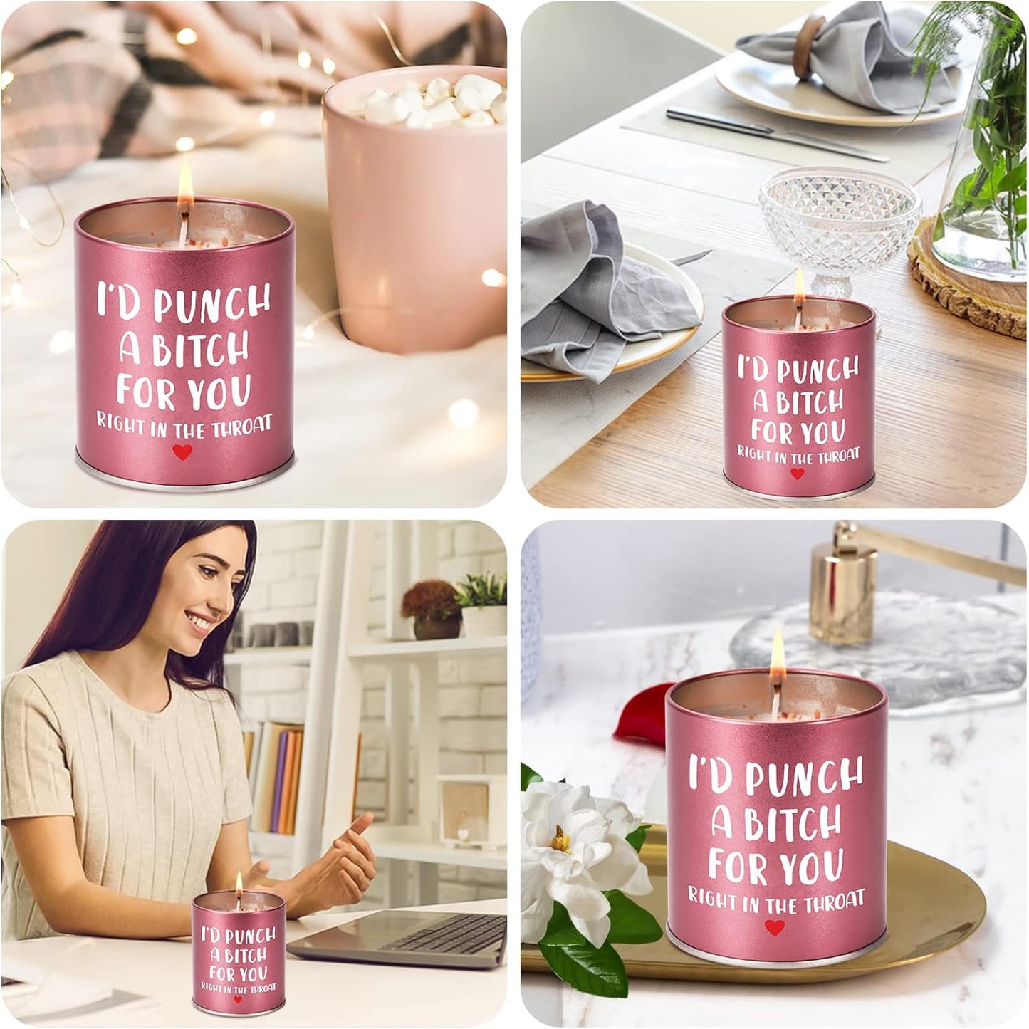 Valentines Day Gifts for Her Scented Candle: Birthday Gifts for Women Mom Girlfriend Wife Sister Galentines Mothers Day Christmas Stocking Stuffers White Elephant Anniversary Friendship Funny Gift