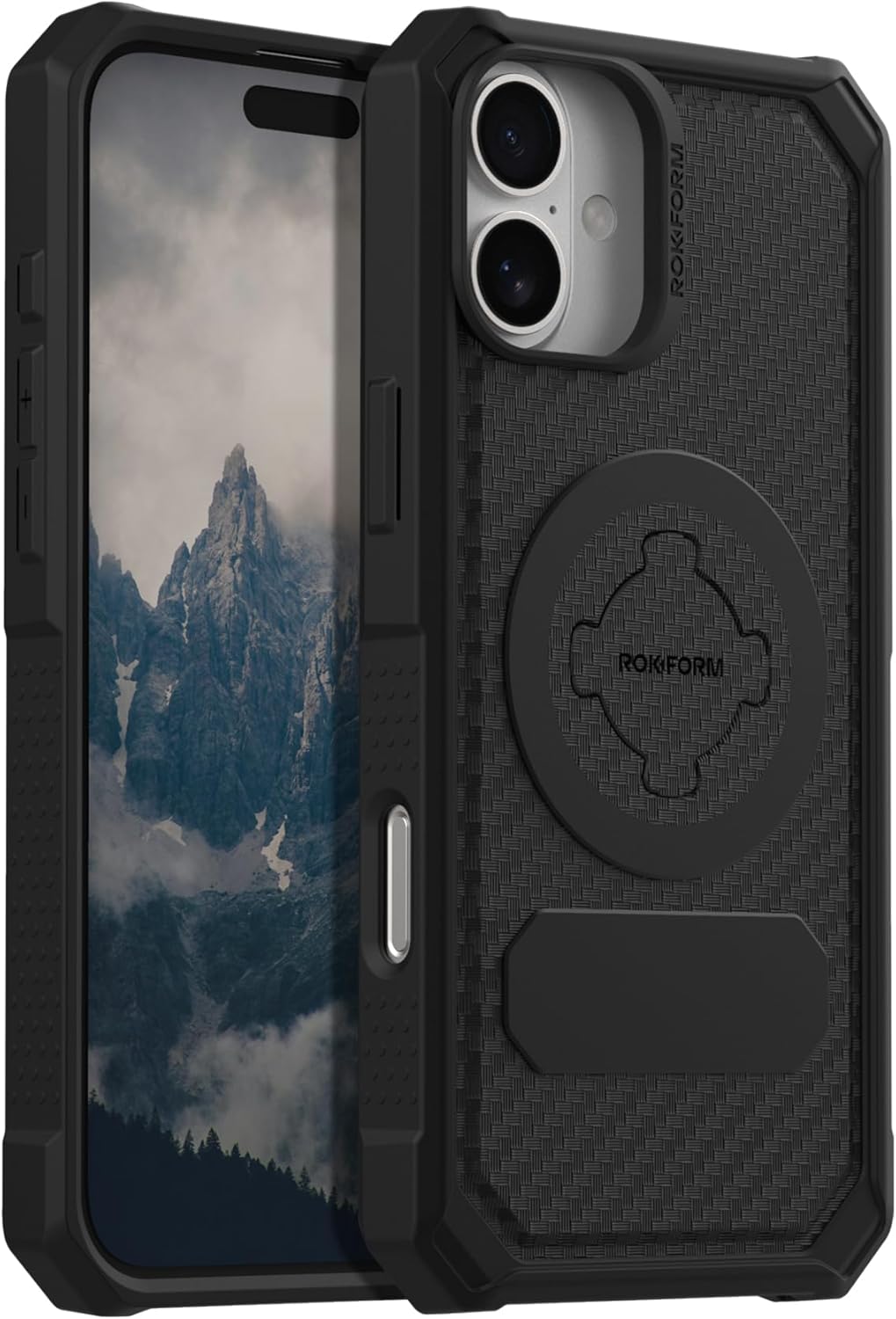 Rokform Rugged Case Compatible with iPhone 16 Pro Max, Magnetic Cover (Black)
