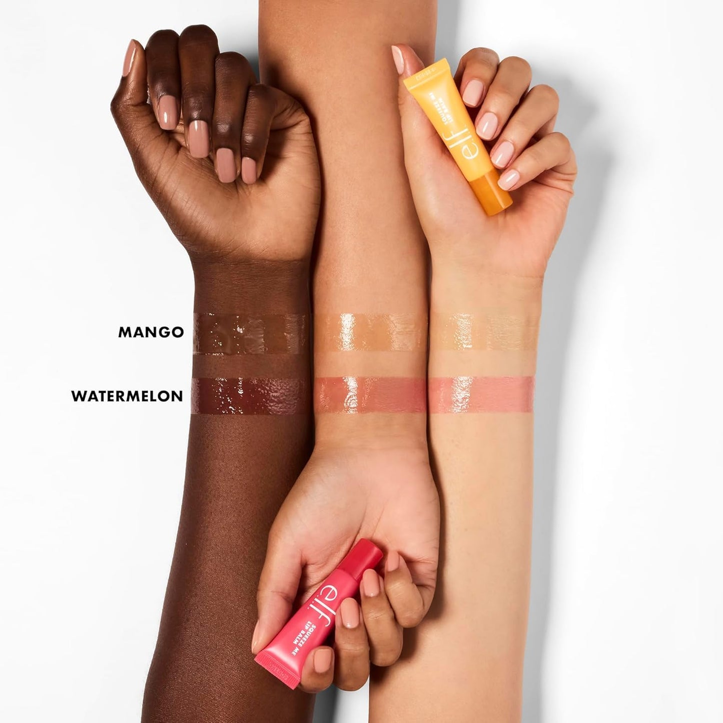 e.l.f. Squeeze Me More Lip Balm Duo, Moisturizing Balm For A Sheer Tint Of Color, Made With Hyaluronic Acid, Vegan & Cruelty-Free, Cherry & Bubblegum