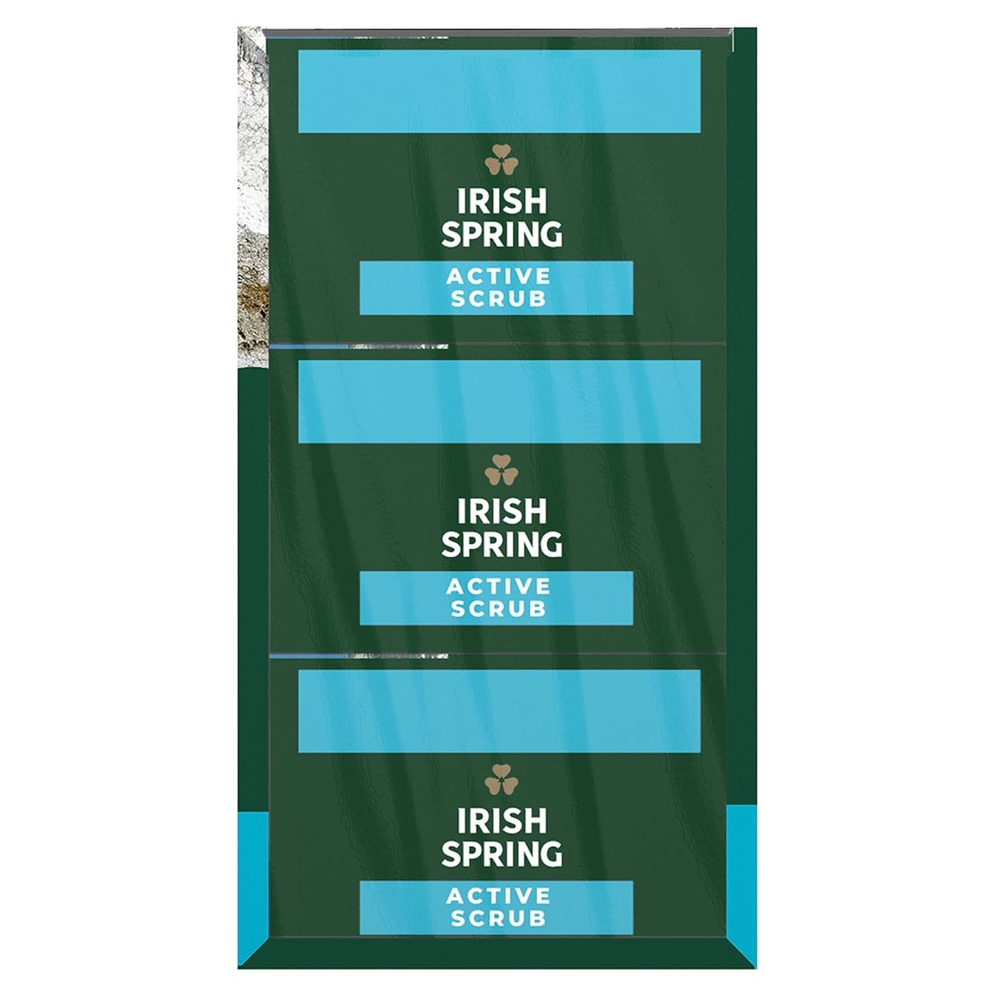 Irish Spring Men's Exfoliating Bar Soap | Fresh & Clean | 24 Pack | 3.7 Oz
