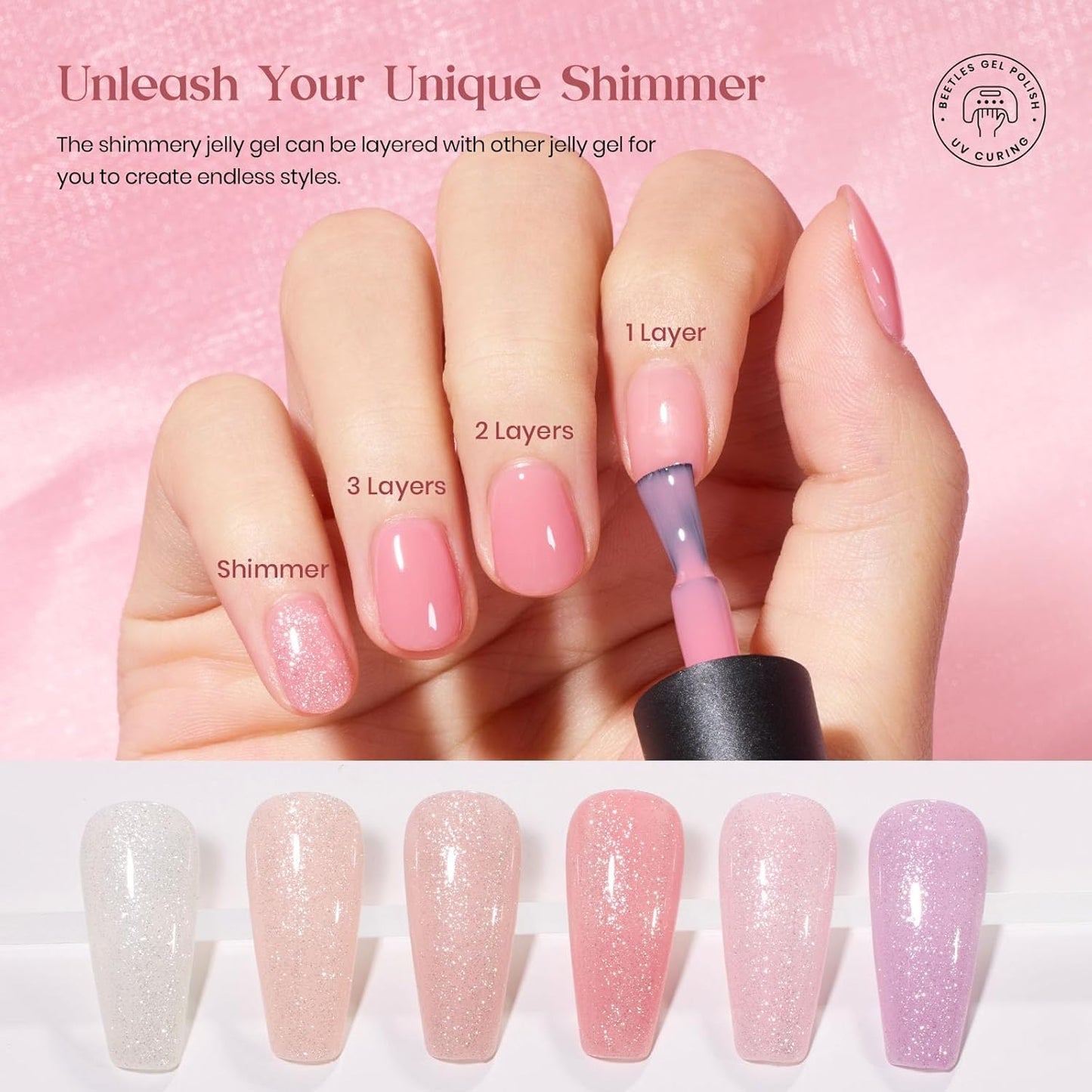 45 Colors Gel Nail Polish Kit | UV Light & Nail Tools | Travel-Friendly Gift for Women