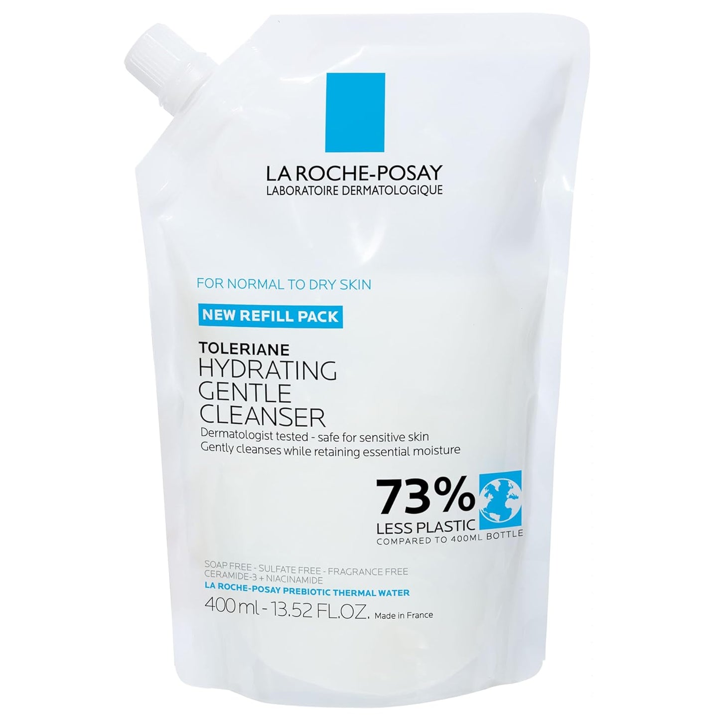 La Roche-Posay Toleriane Hydrating Face Cleanser | Niacinamide & Ceramides | Fragrance-Free for Sensitive Skin