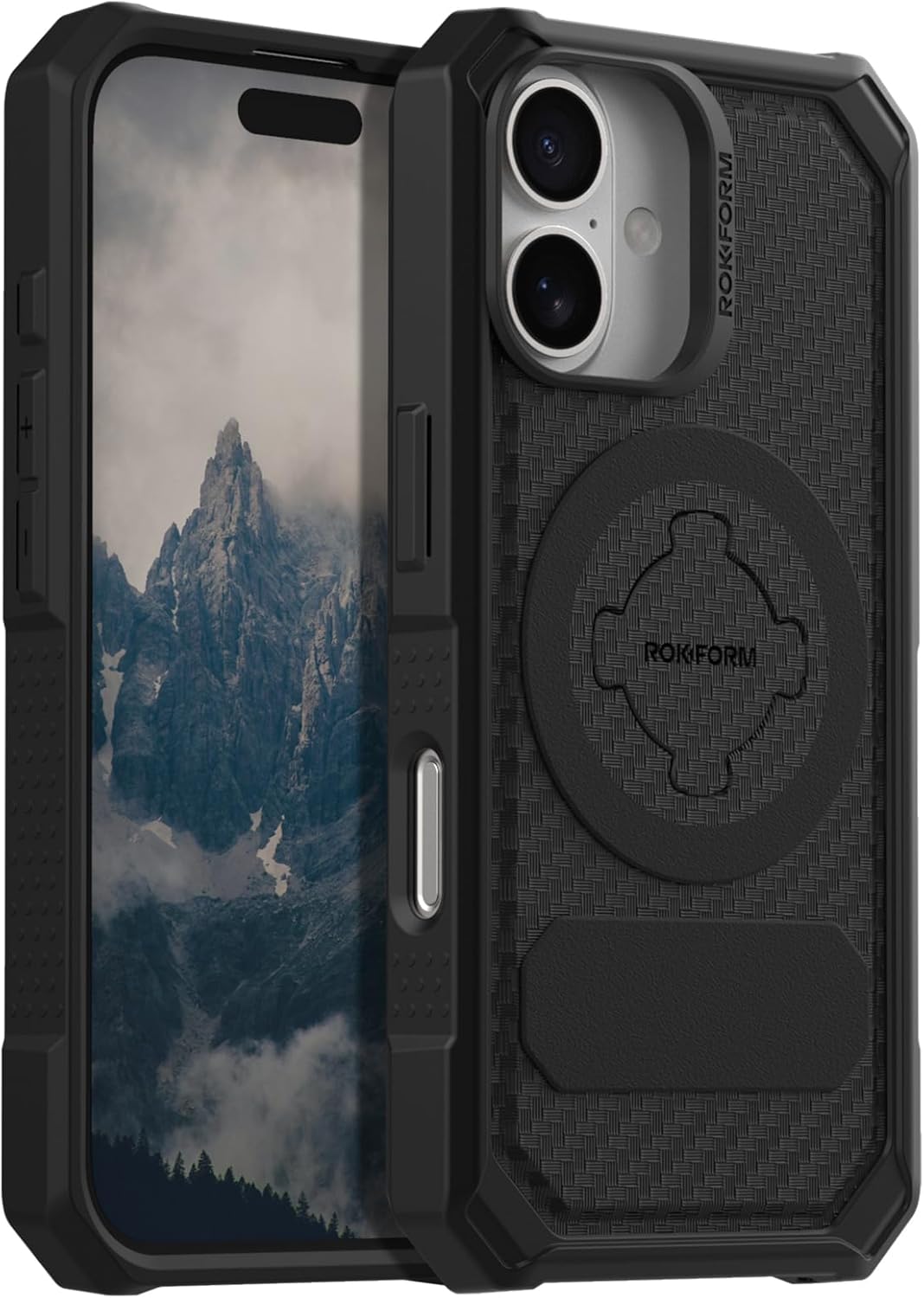 Rokform Rugged Case Compatible with iPhone 16 Pro Max, Magnetic Cover (Black)