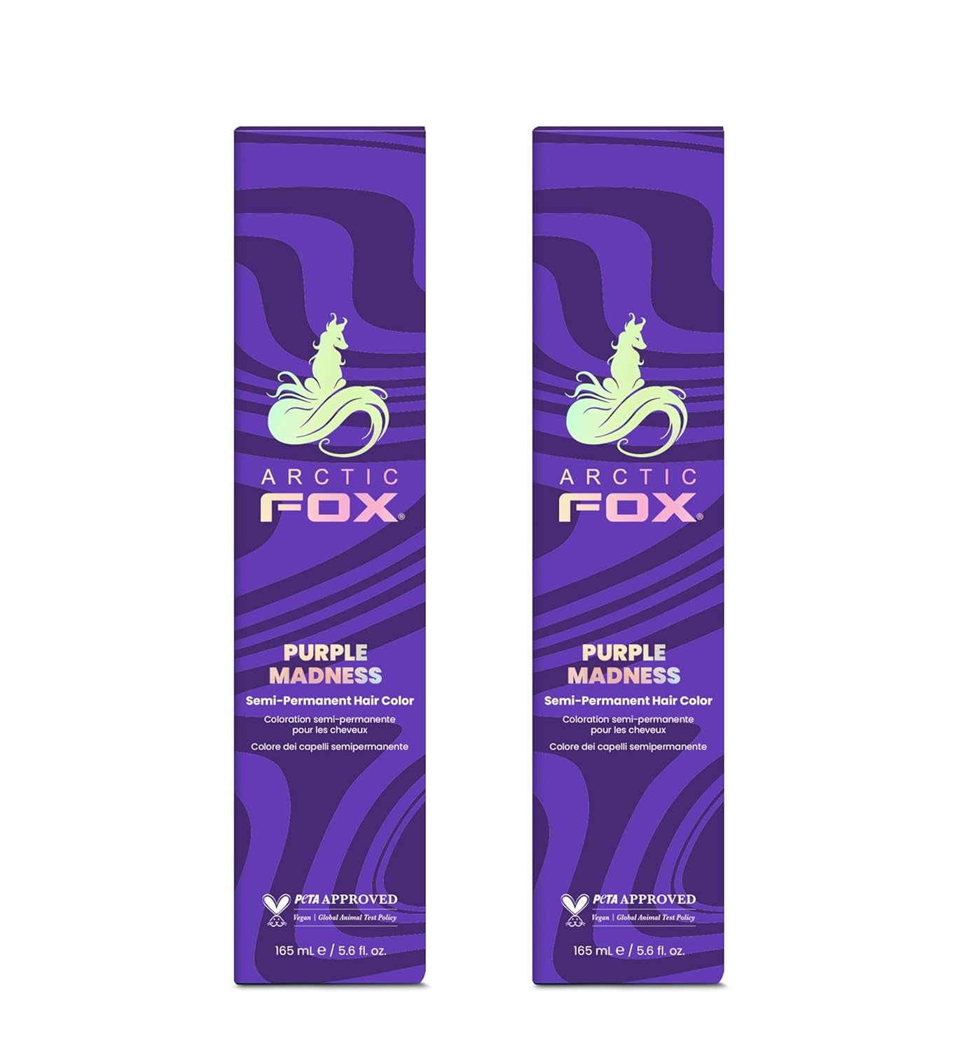 ARCTIC FOX Purple Madness | Vegan Semi-Permanent Hair Color Dye - 5.6 Fl Oz