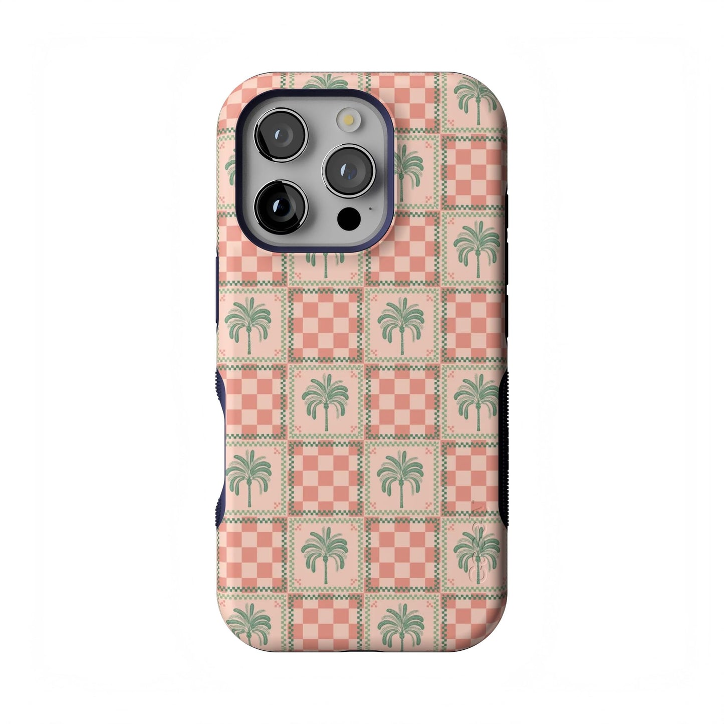 Casely iPhone 16 Pro Case | Fit Check | Neutral Checkerboard | Compatible with MagSafe | Bold Protective Design