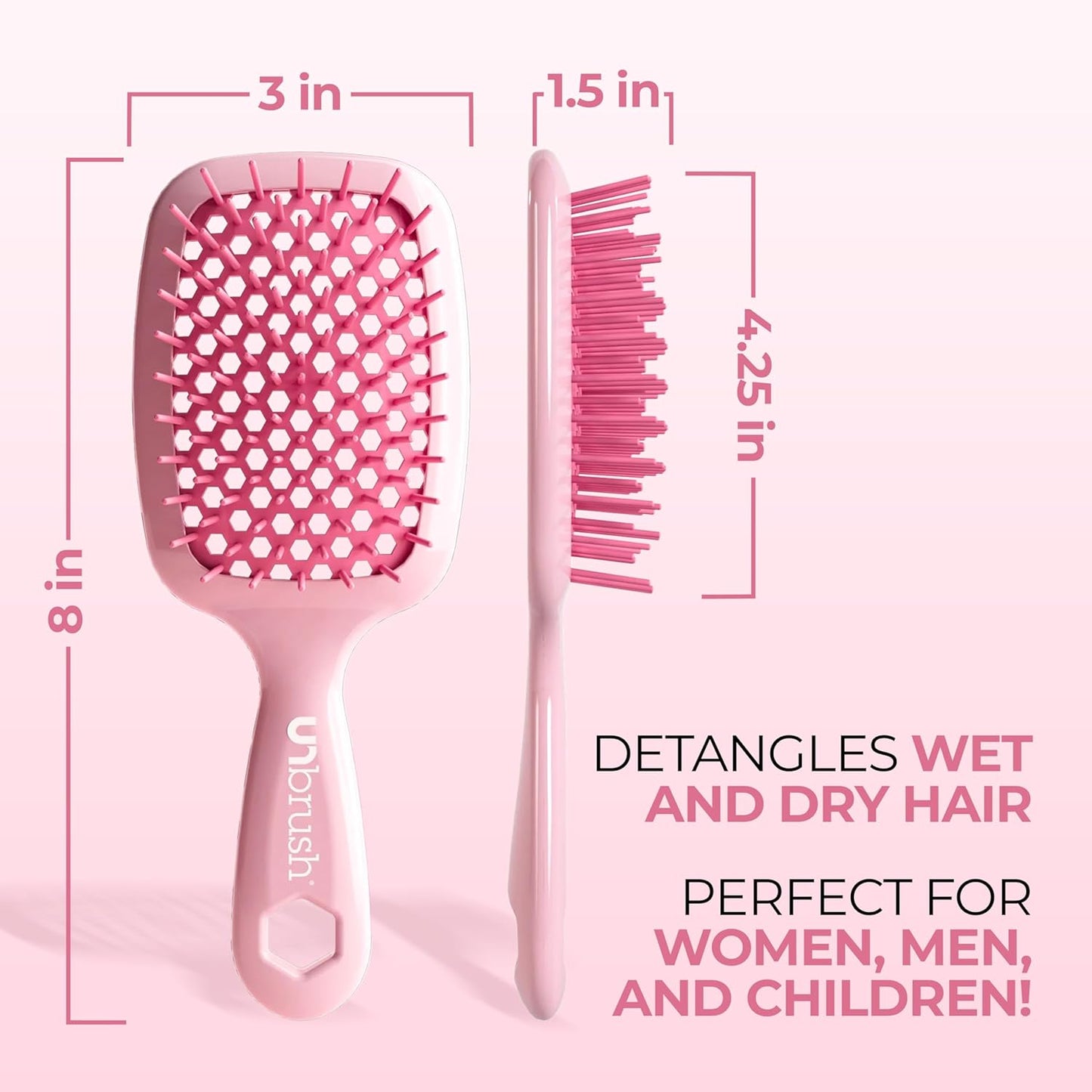 FHI Heat UNbrush Detangling Brush | Pain-Free for All Hair Types | Lightweight & Anti-Static