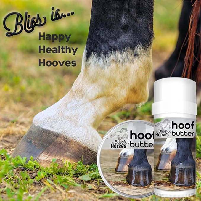 The Blissful Horses Hoof Butter All Natural Support for Your Horse's Hooves, 16-Ounce