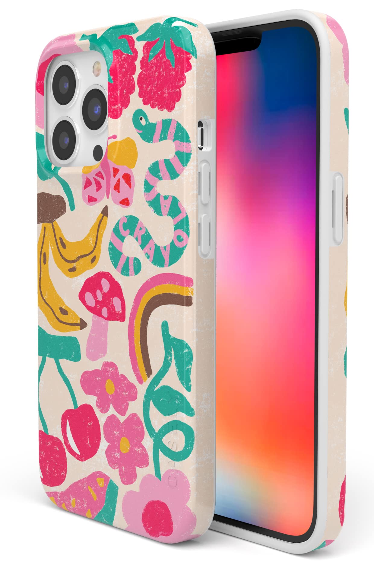 Casely iPhone 13 Pro Case | Fit Check | Neutral Checkerboard | Compatible with MagSafe | Classic Ultra Slim Design